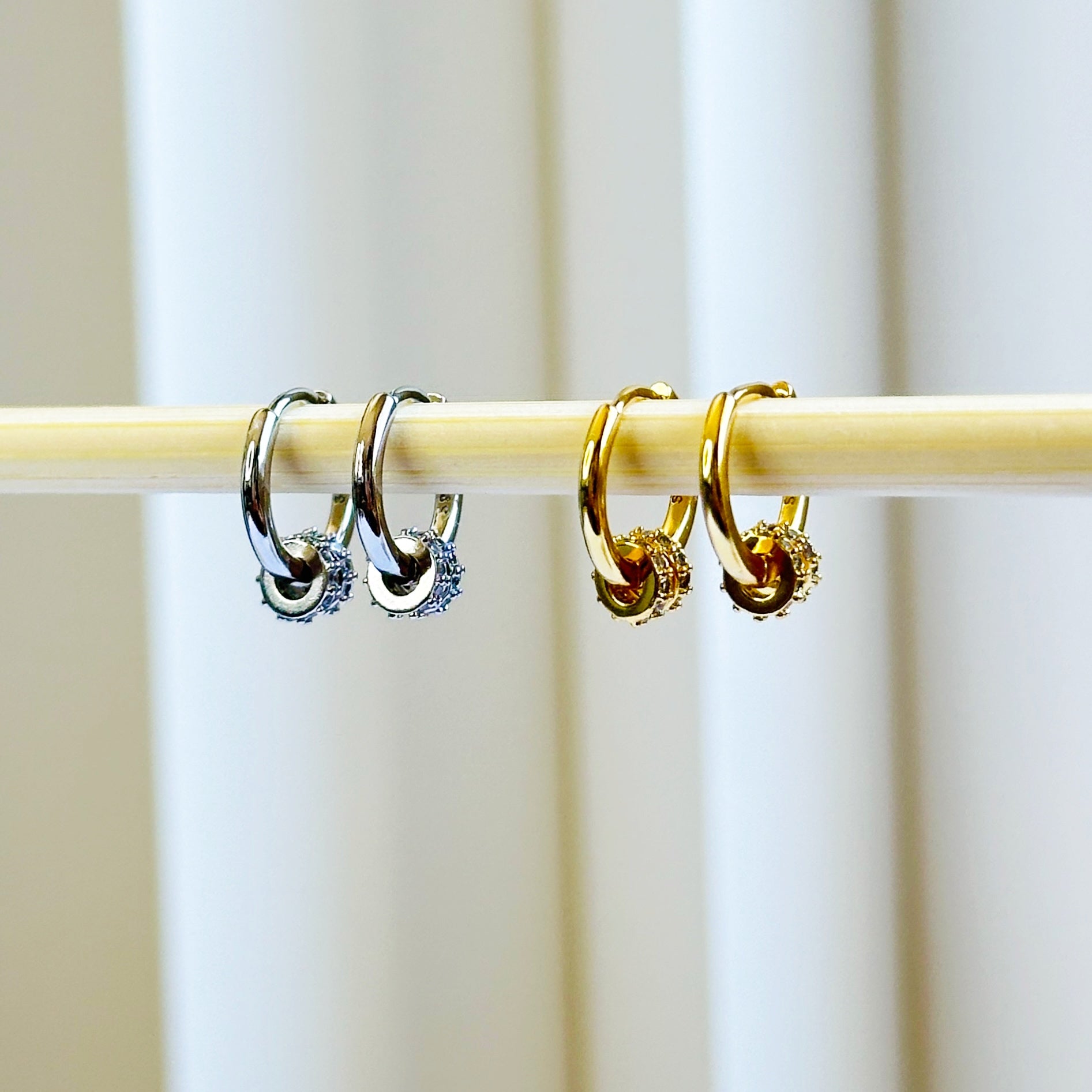 Isabella Huggies 18K Gold Plated & Sterling Silver