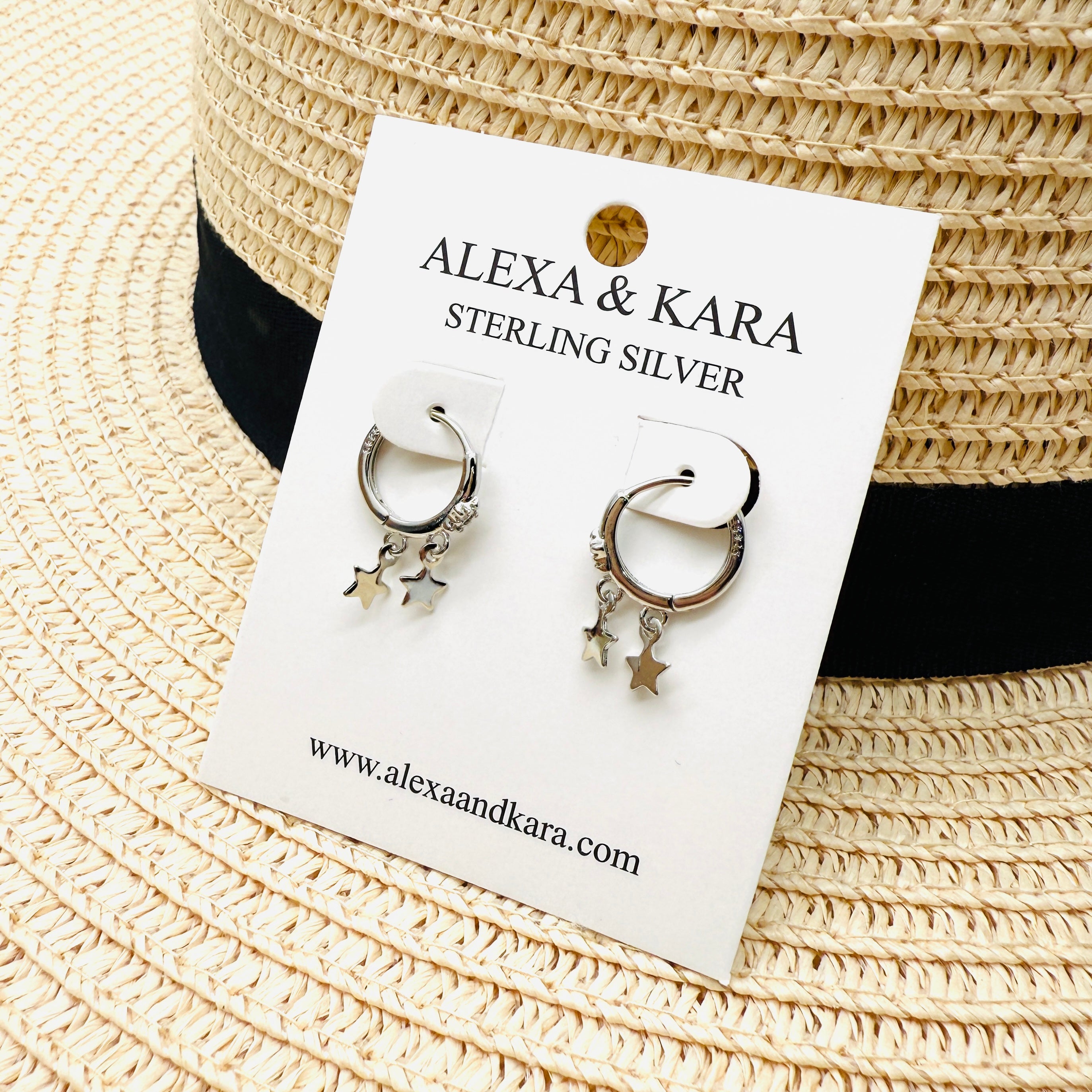 Twin Stars 18K Gold Plated & Sterling Silver