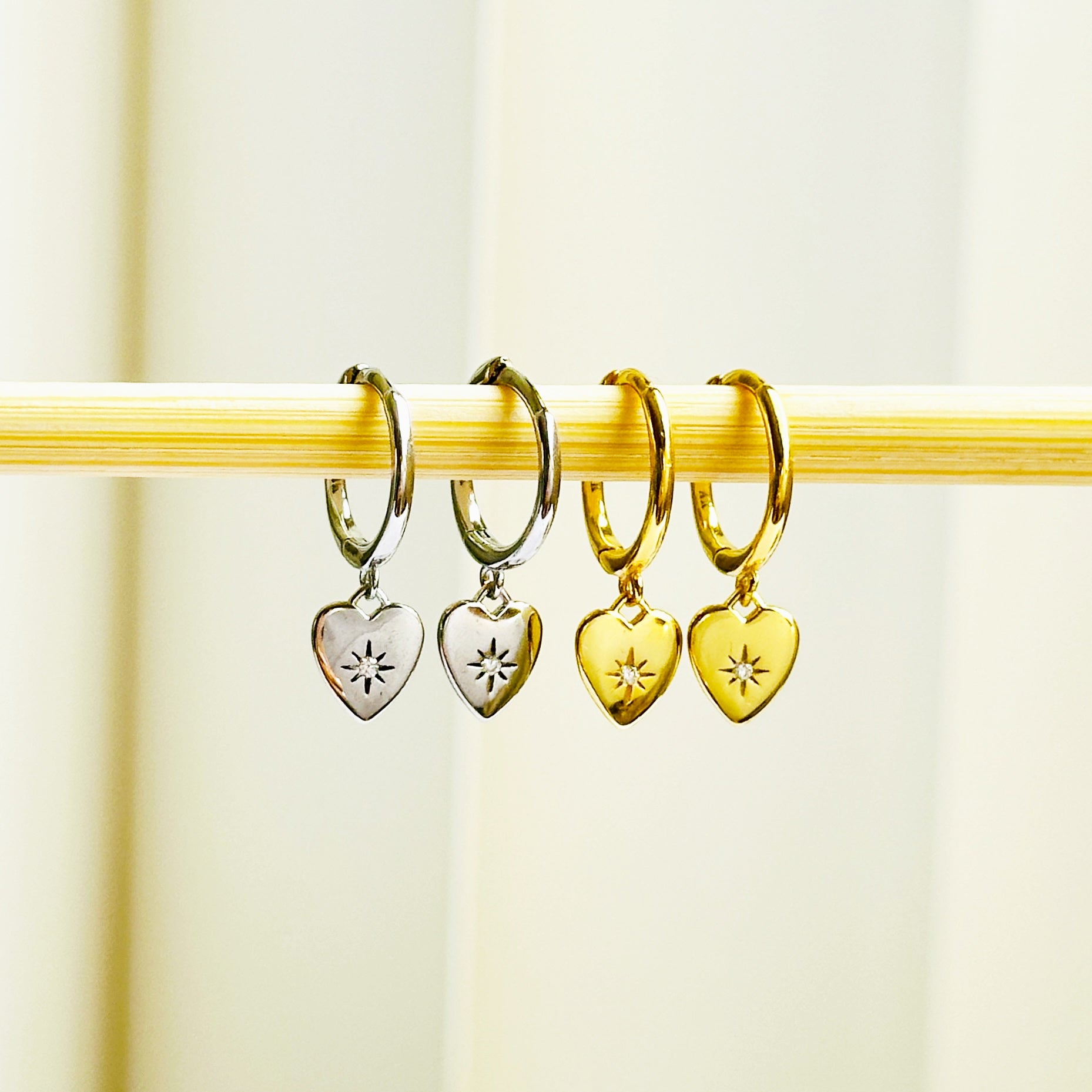 Passion Huggies 18K Gold Plated & Sterling Silver