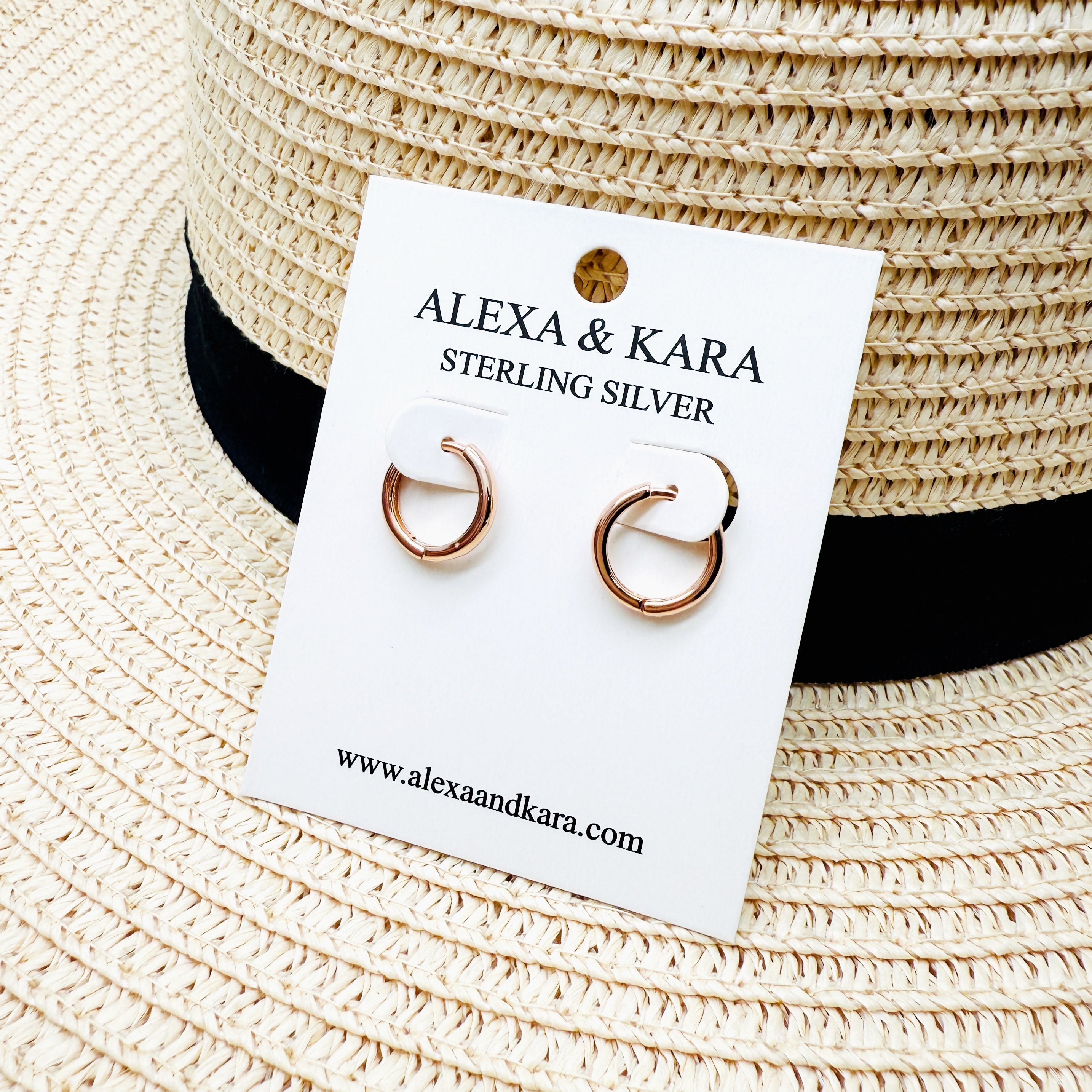 Simple Sleepers 10mm 18K Gold Plated & Sterling Silver
