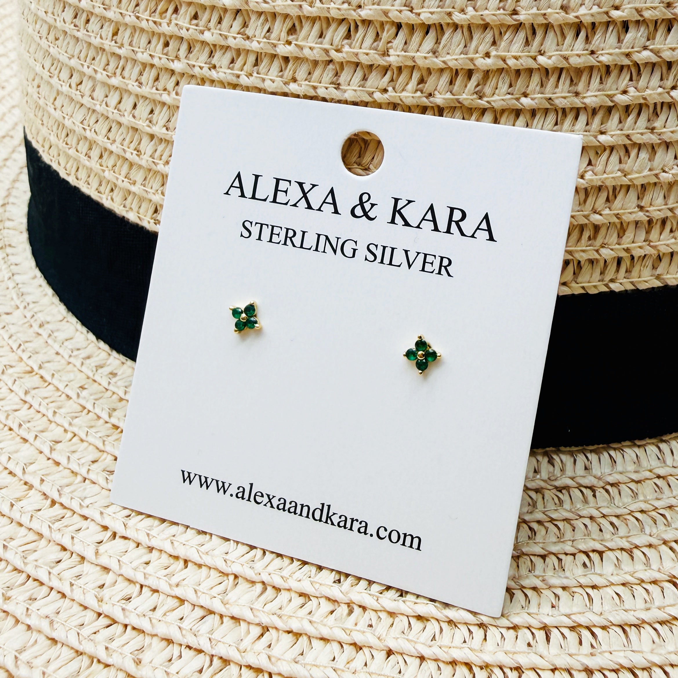 Belle Emerald Studs