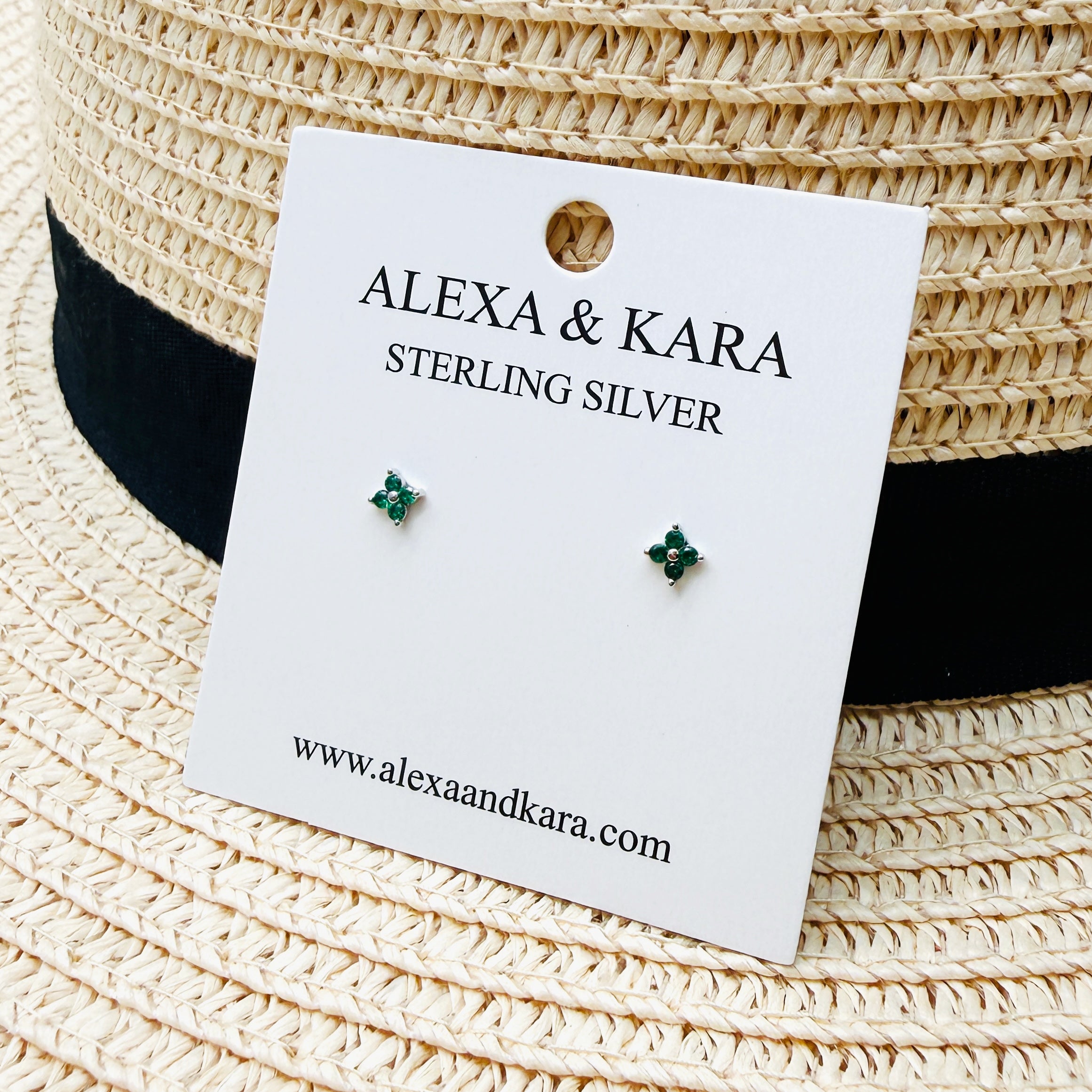Belle Emerald Studs