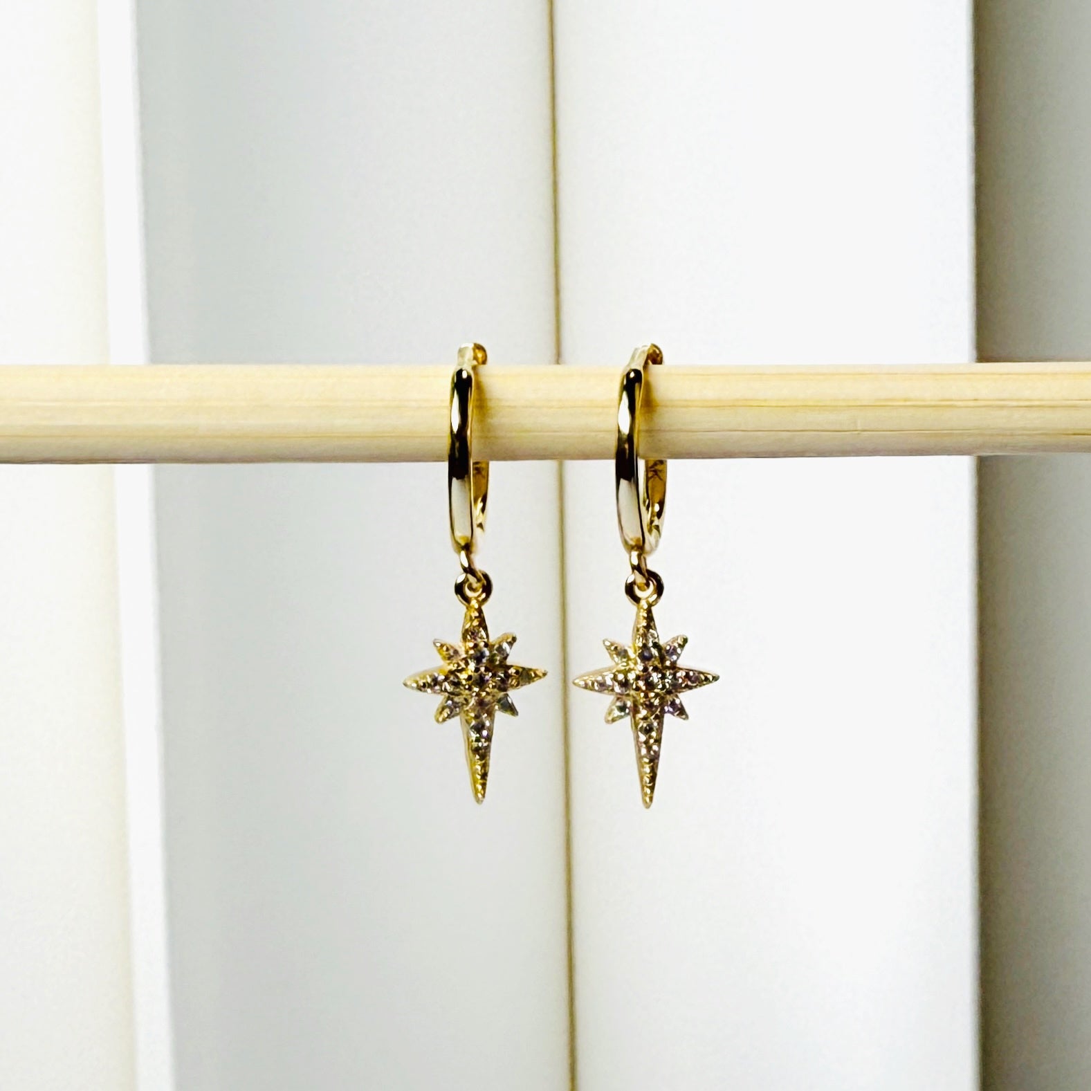 Celeste Huggies 18K Gold Plated & Sterling Silver