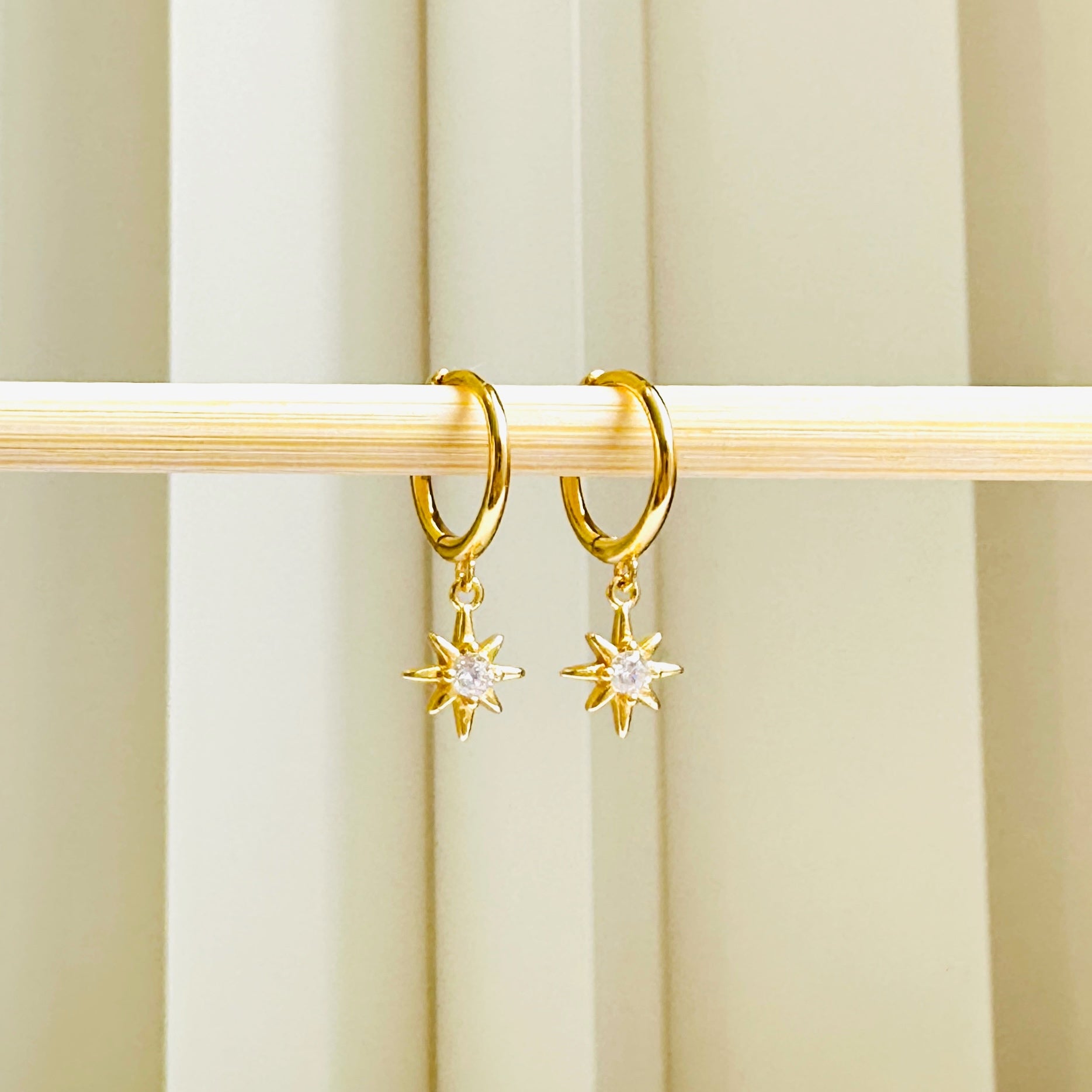 Northern Star Huggies 18K Gold Plated & Sterling Silver
