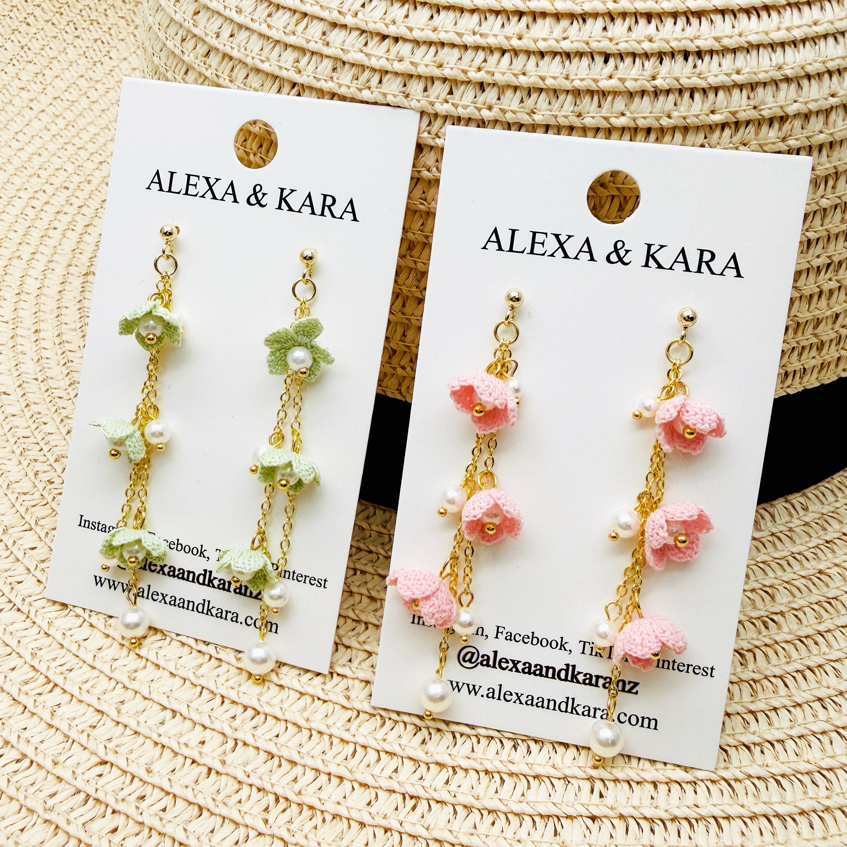 Fleur Dangles Micro Crochet
