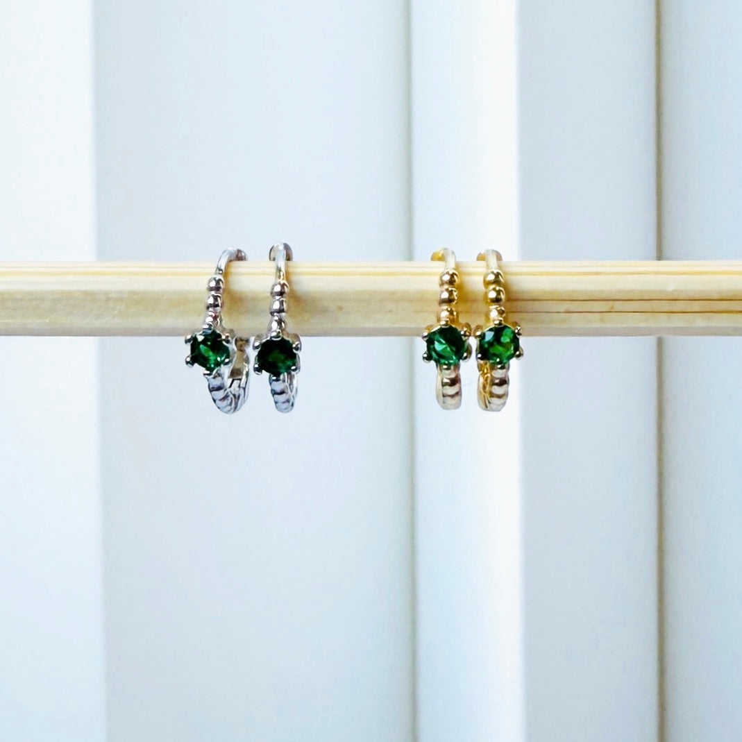 Indi Emerald 18K Gold Plated & Sterling Silver