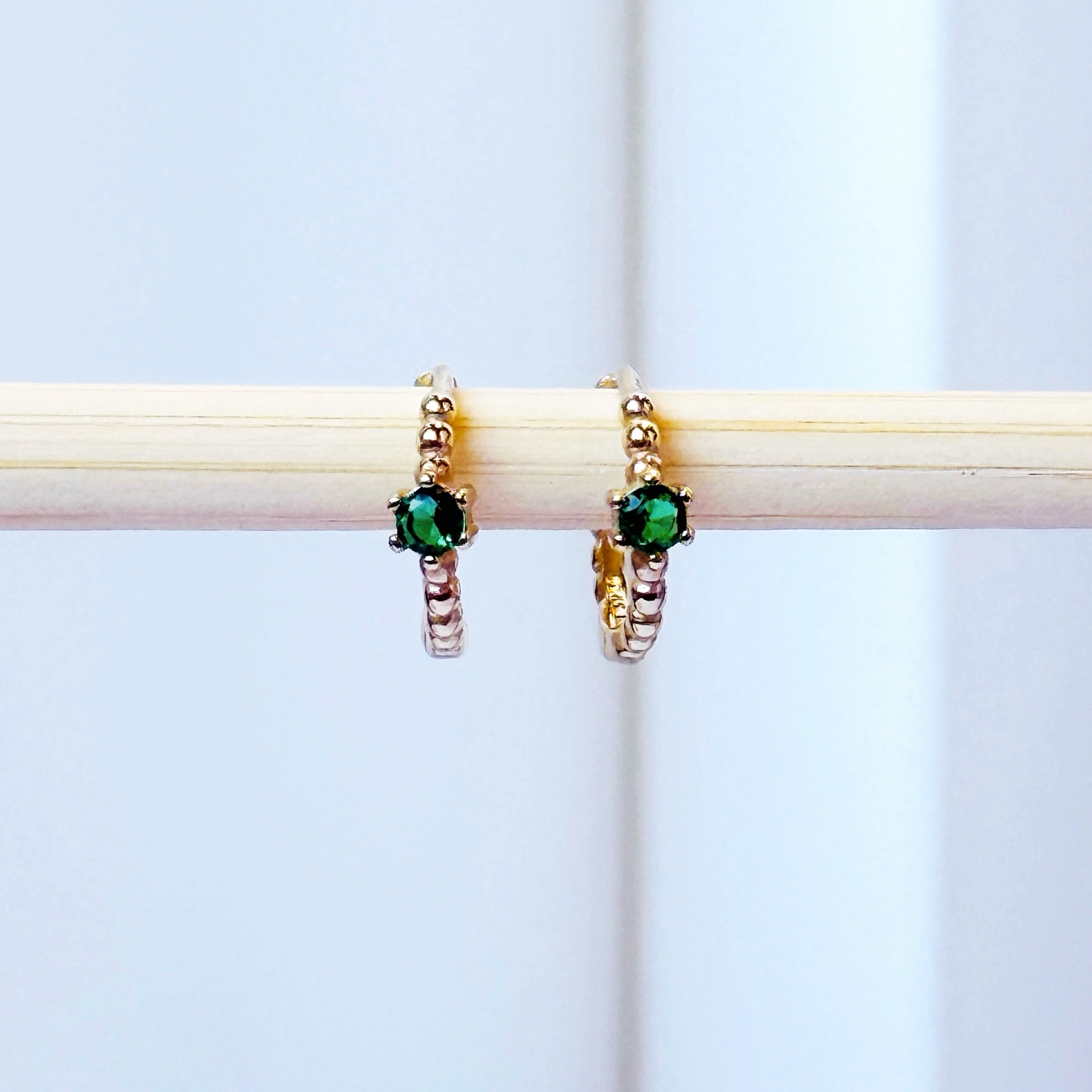 Indi Emerald 18K Gold Plated & Sterling Silver