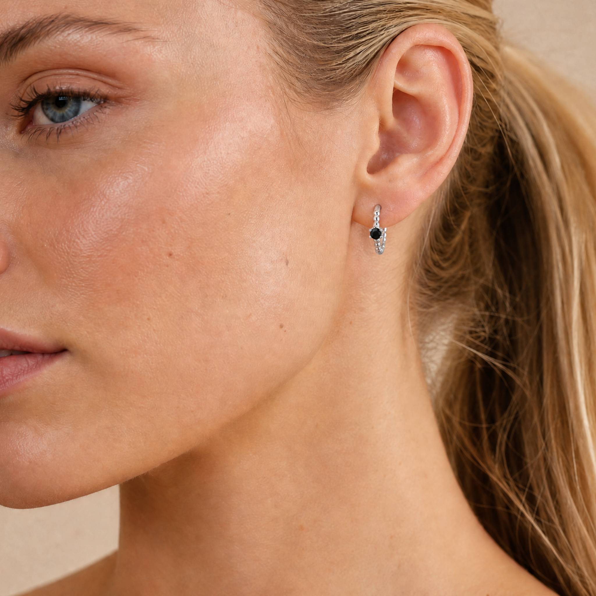 Indi Noir 18K Gold Plated & Sterling Silver