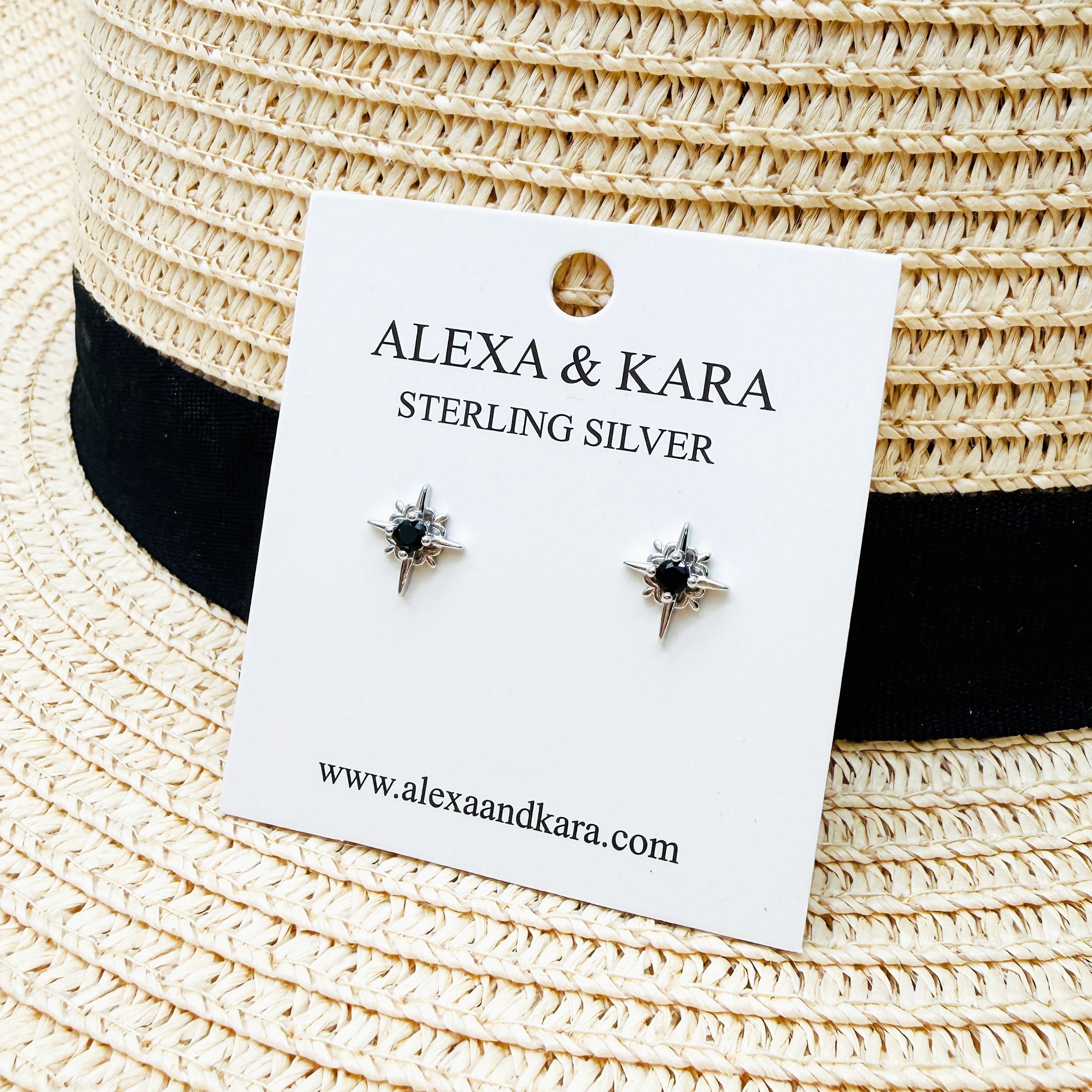 Onyx Star Studs