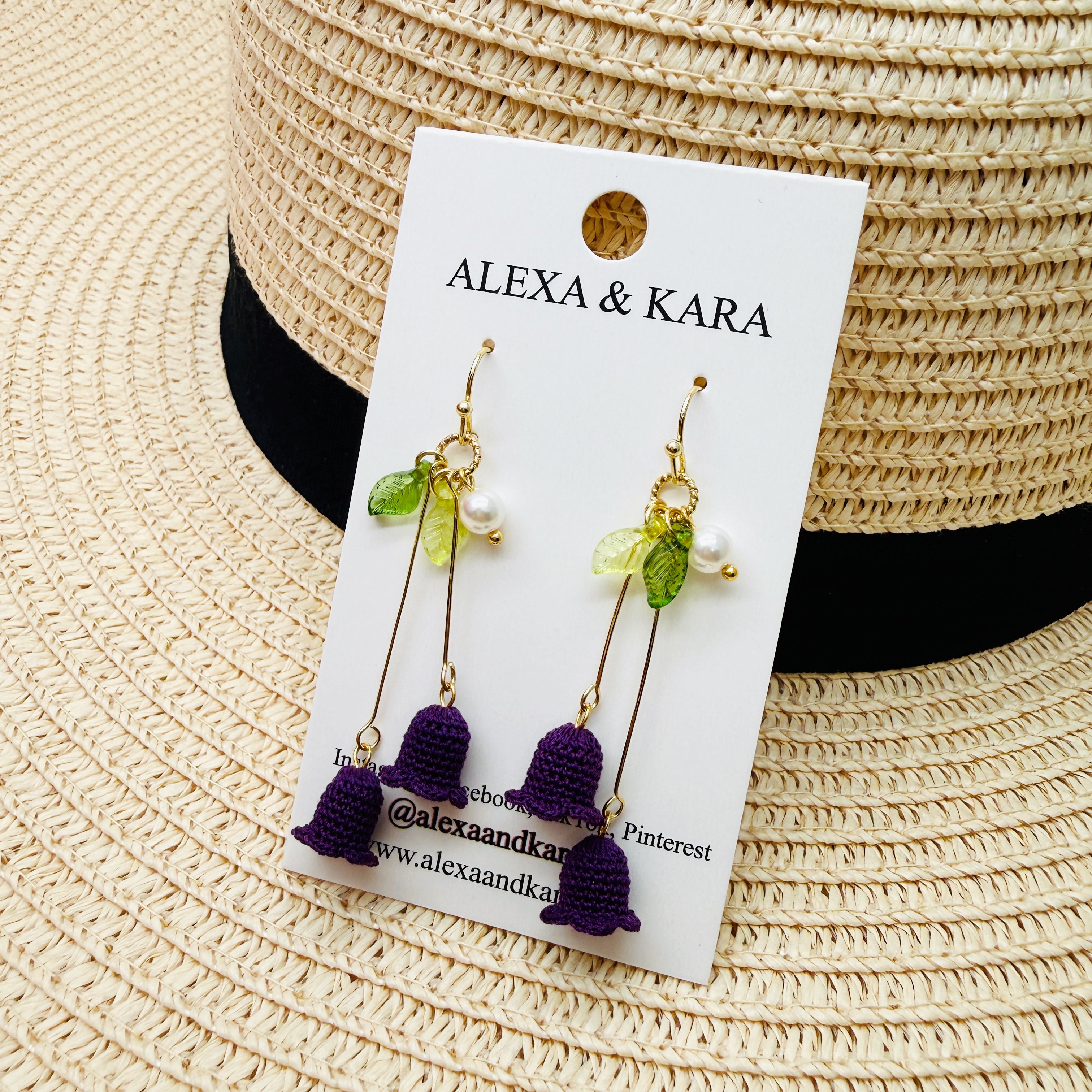 Petal Dangles Micro Crochet