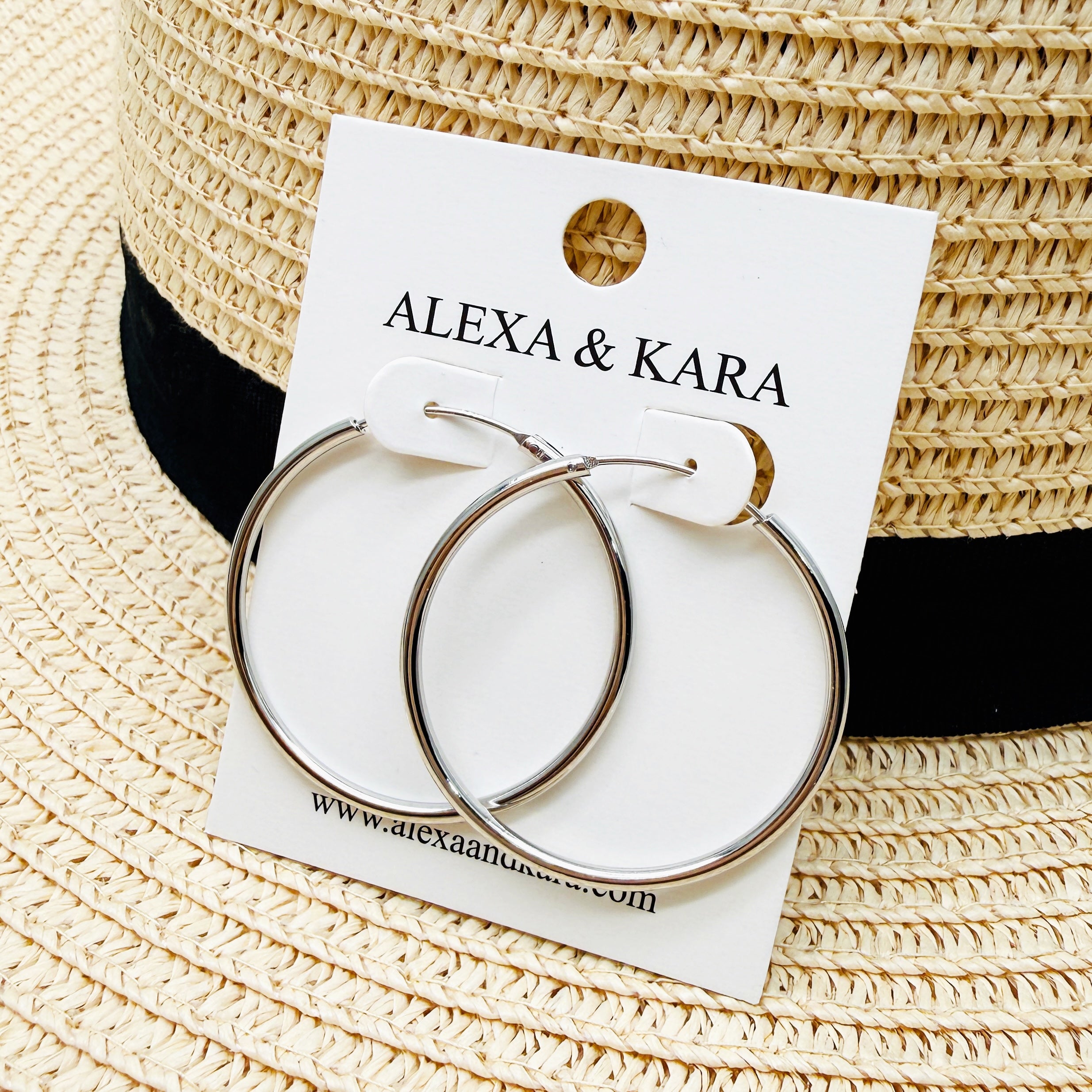 Simple Hoops Silver 5 Sizes
