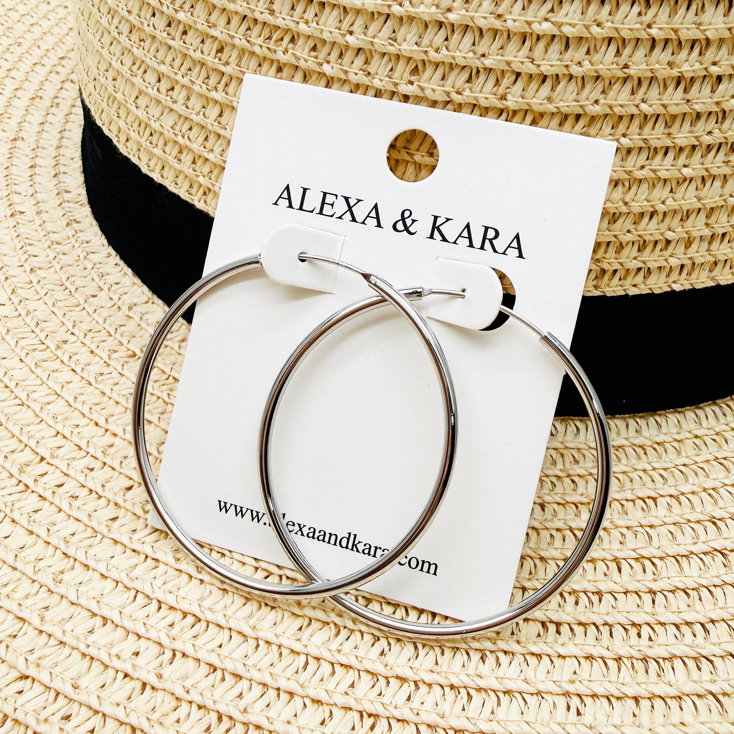 Simple Hoops Silver 5 Sizes