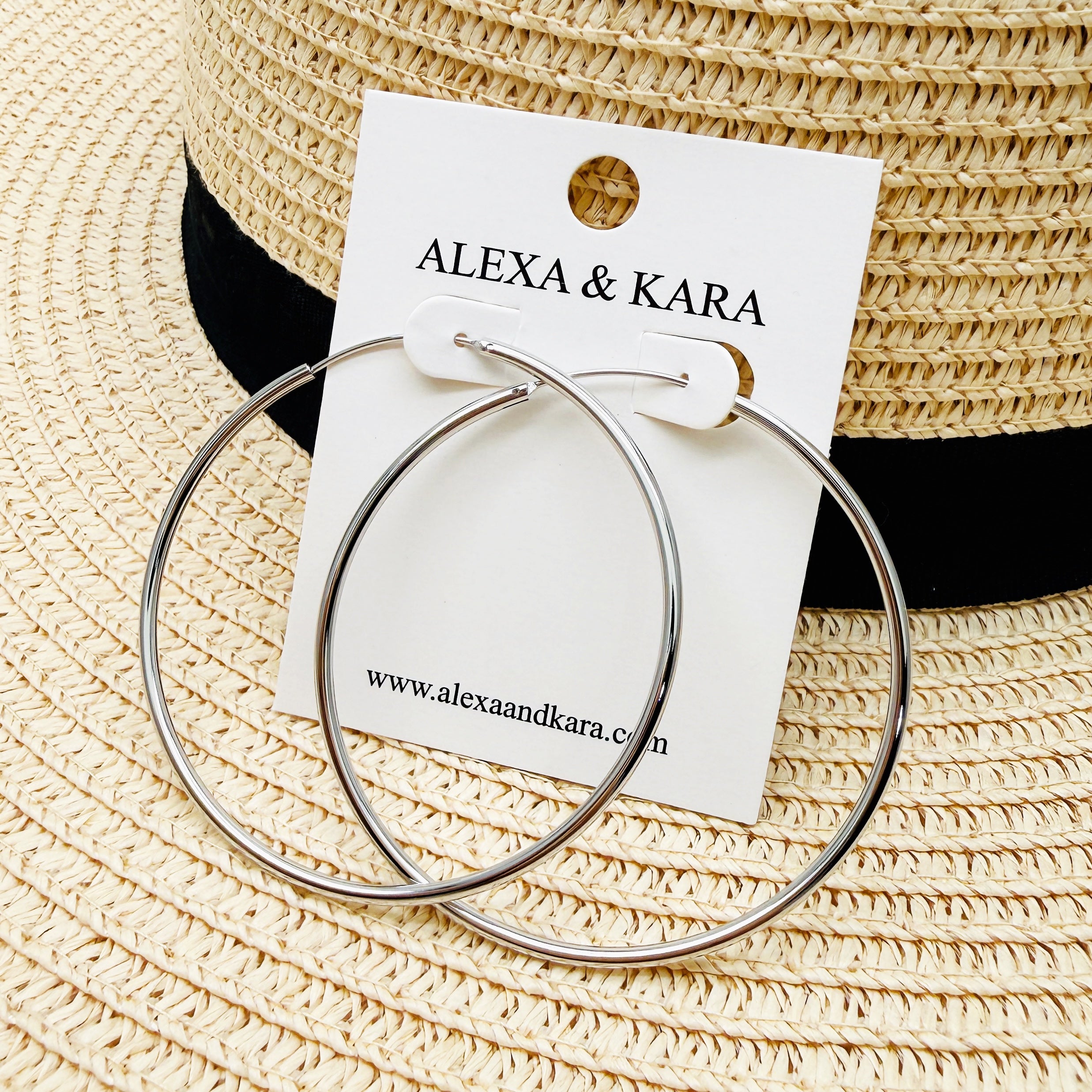 Simple Hoops Silver 5 Sizes