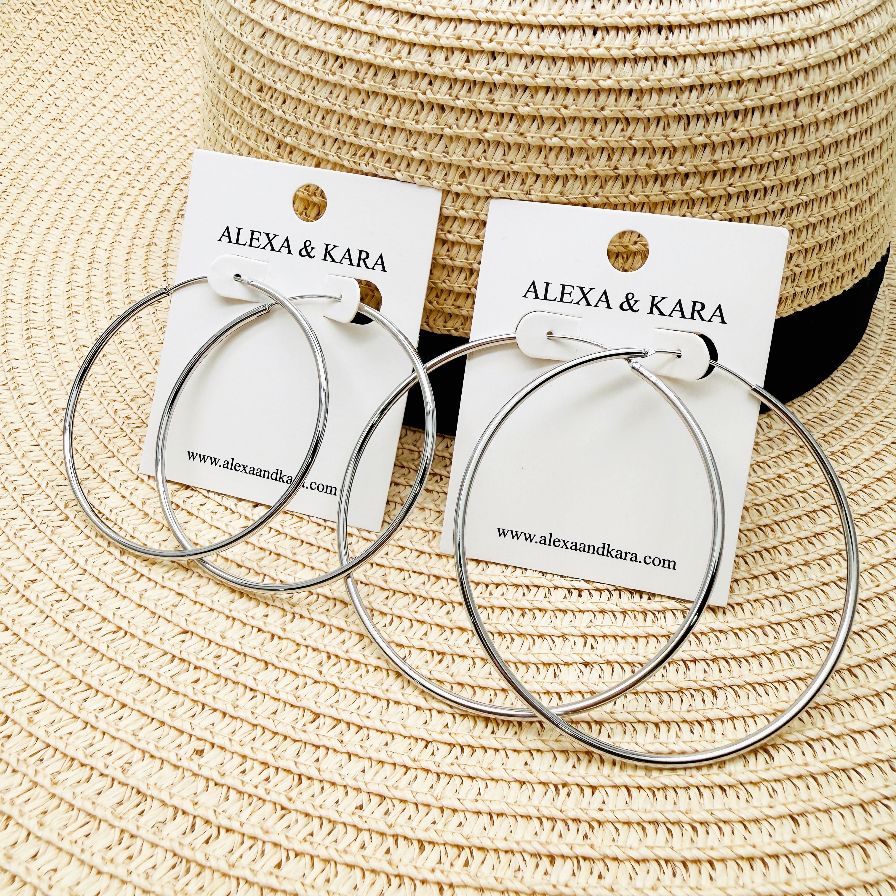 Simple Hoops Silver 5 Sizes