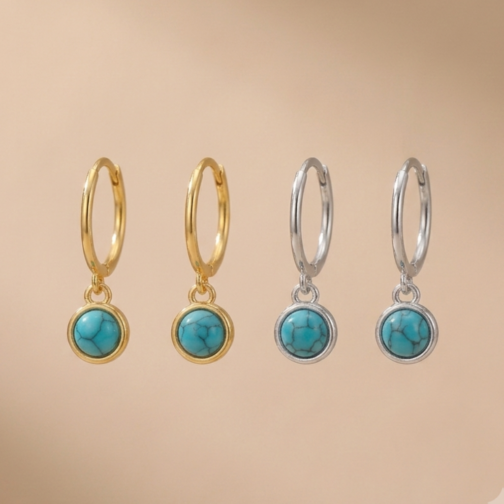 Regal Huggies 18K Gold Plated & Sterling Silver
