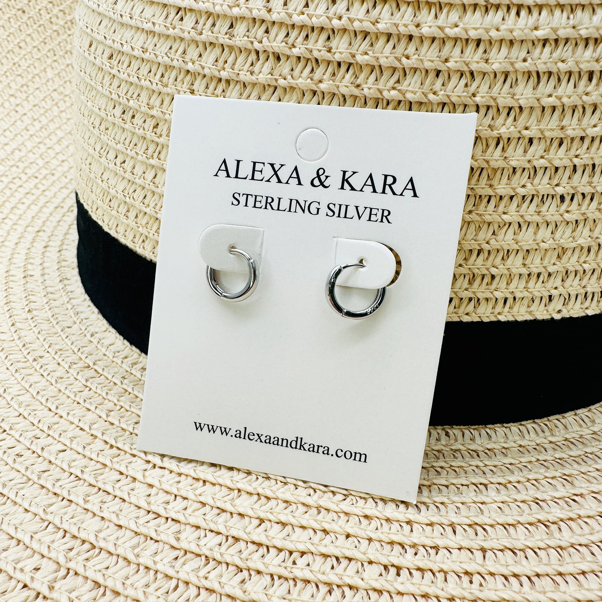 Simple Sleepers 8mm 18K Gold Plated & Sterling Silver
