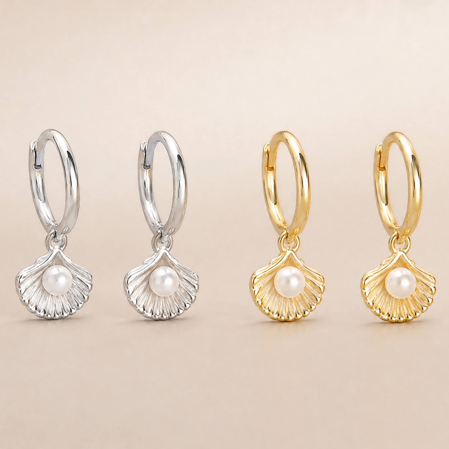 Summer Huggies 18K Gold Plated & Sterling Silver