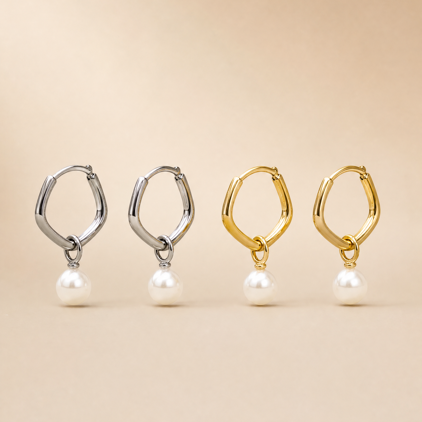 Sunday Pearls 18K Gold Plated & Sterling Silver