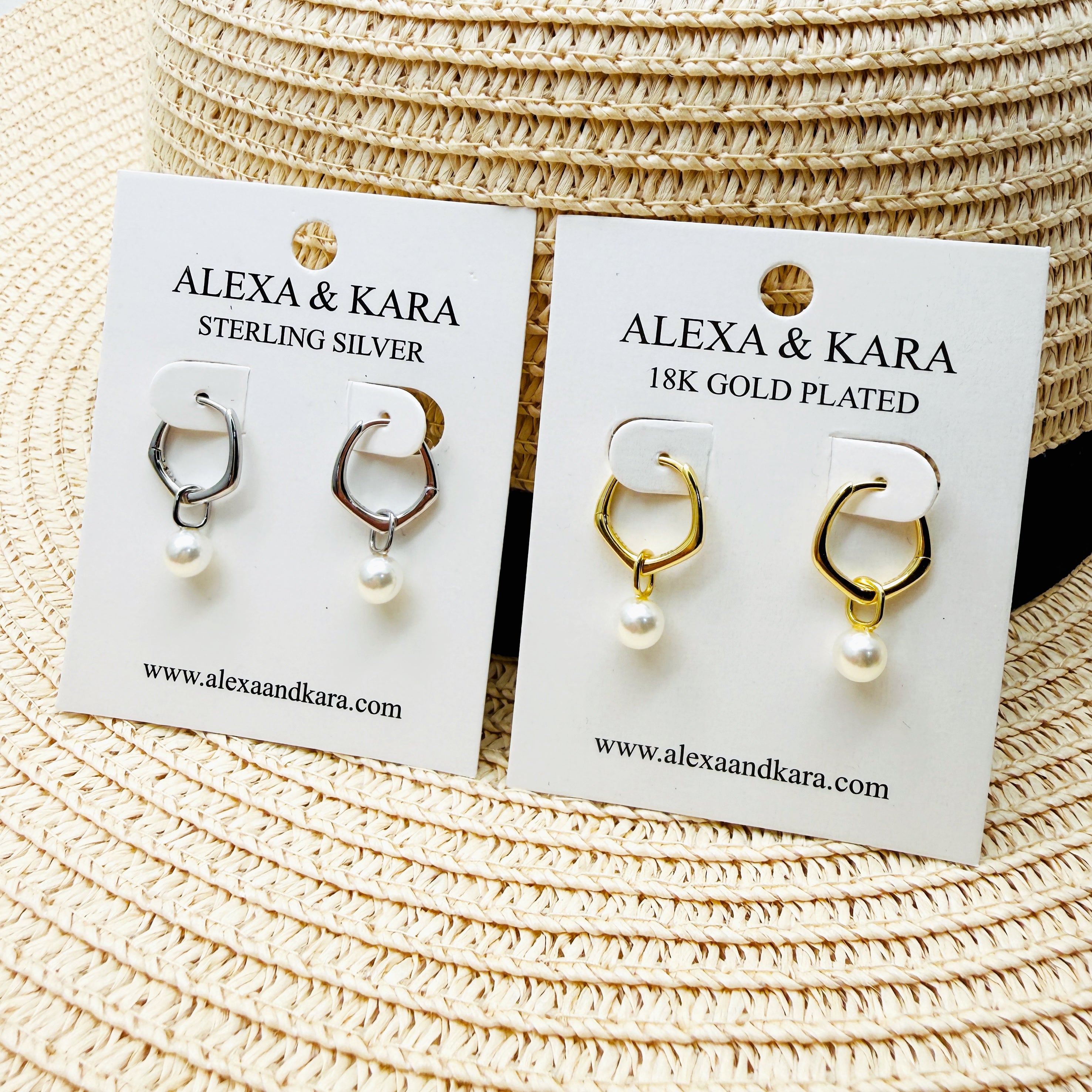 Sunday Pearls 18K Gold Plated & Sterling Silver