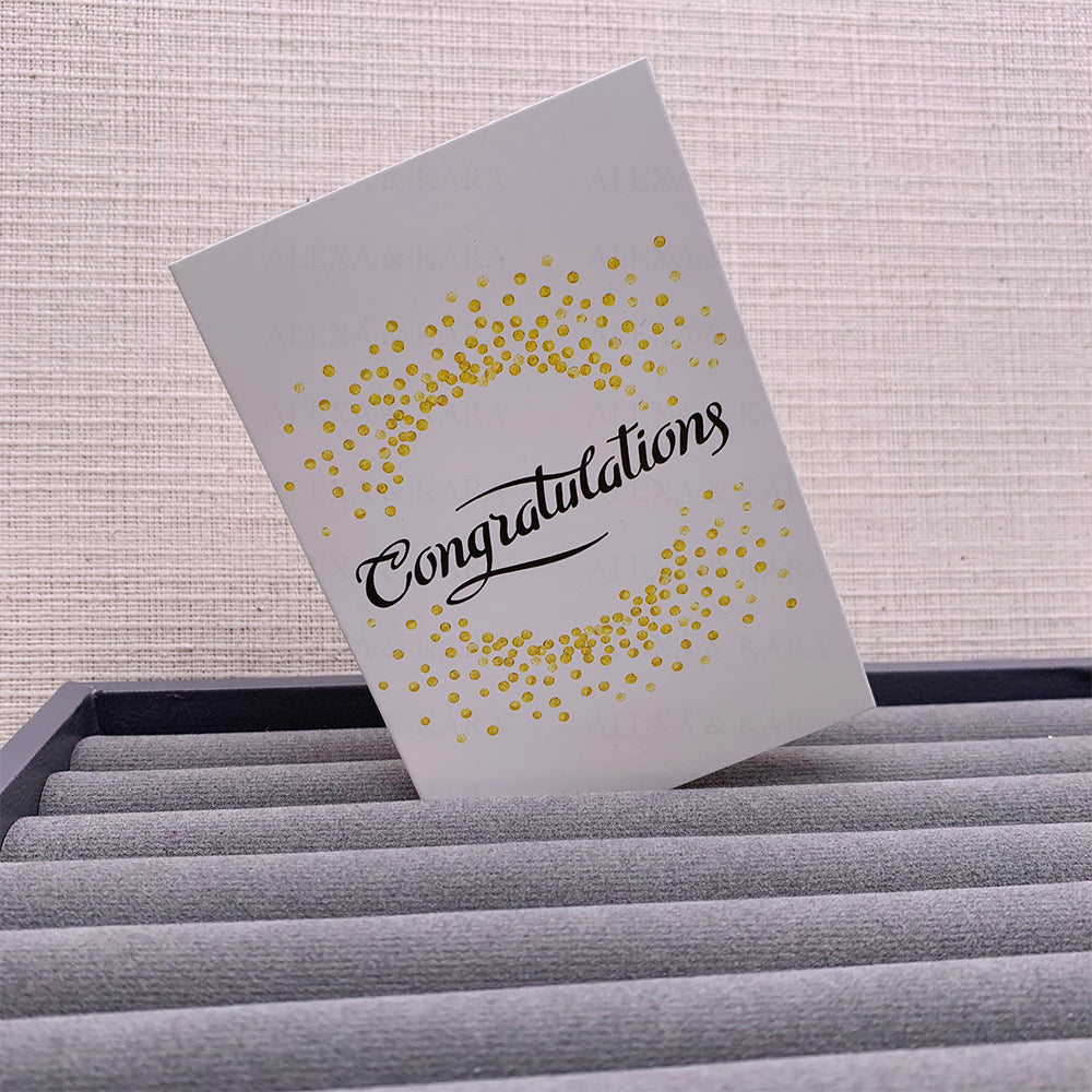Congratulations | Gold & White