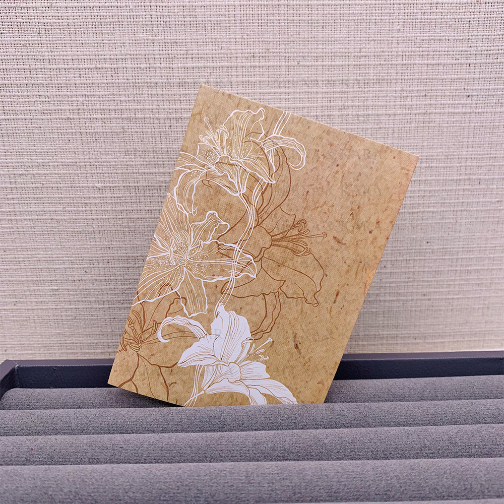 Intricate Flowers | Beige & White