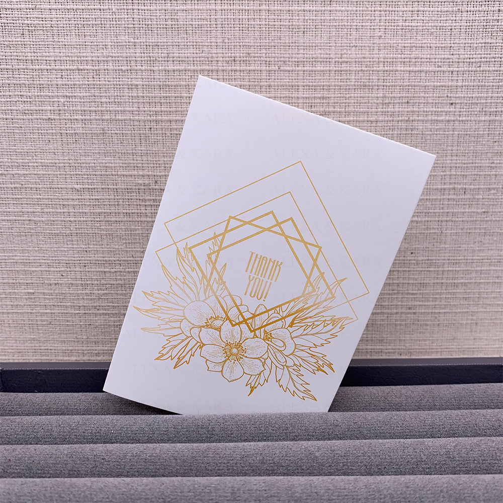 Thank You | Gold & White