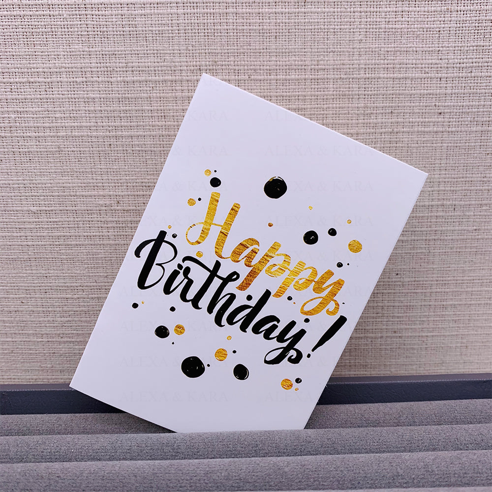 Happy Birthday | Black & Gold