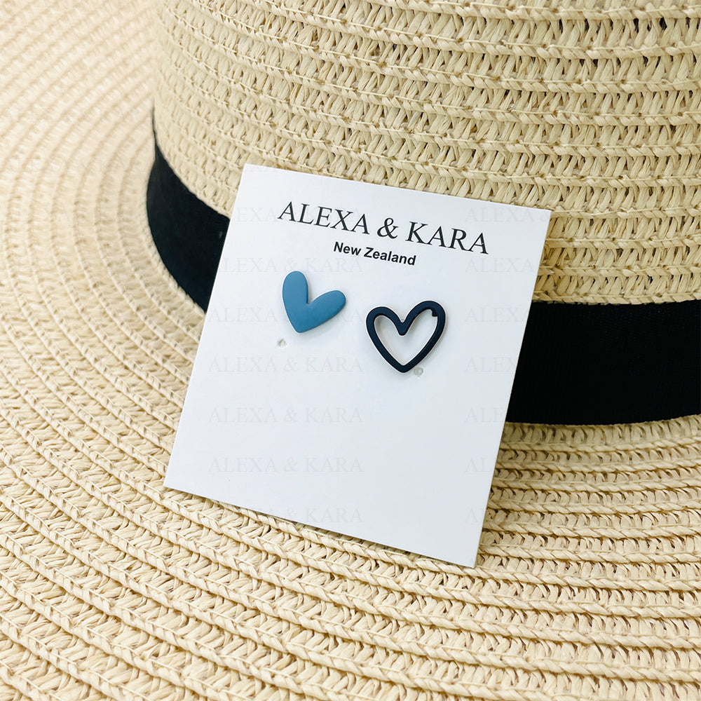 Mix - Matched Hearts | Blue & Black