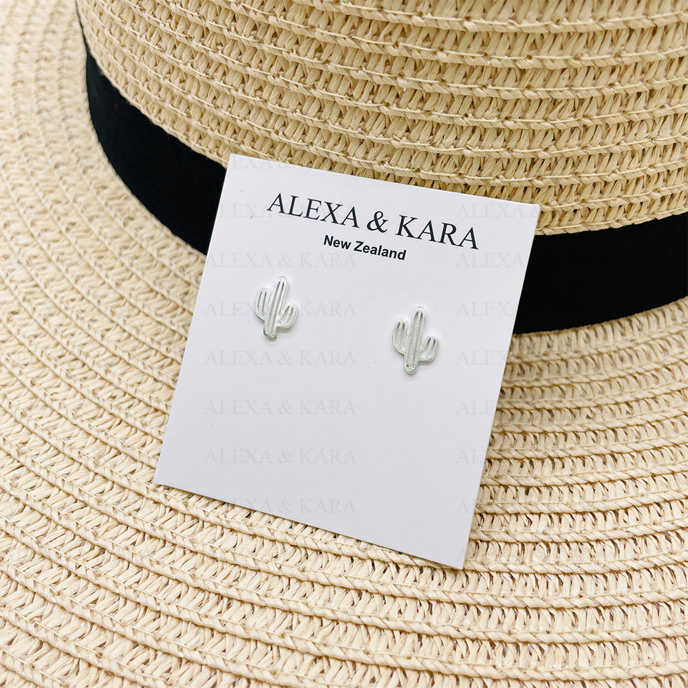 Cactus Studs | Sterling Silver