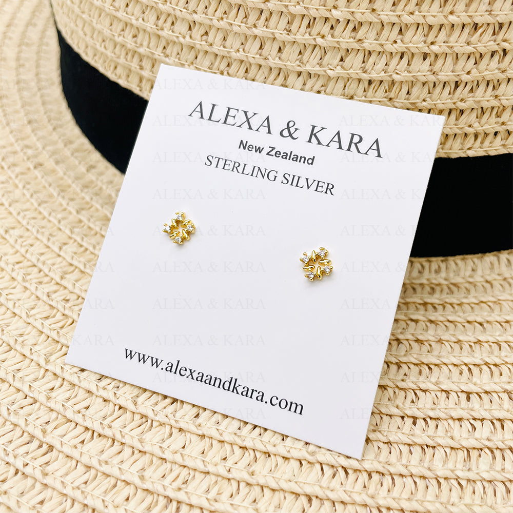 Duchess Studs 14K Gold Plated