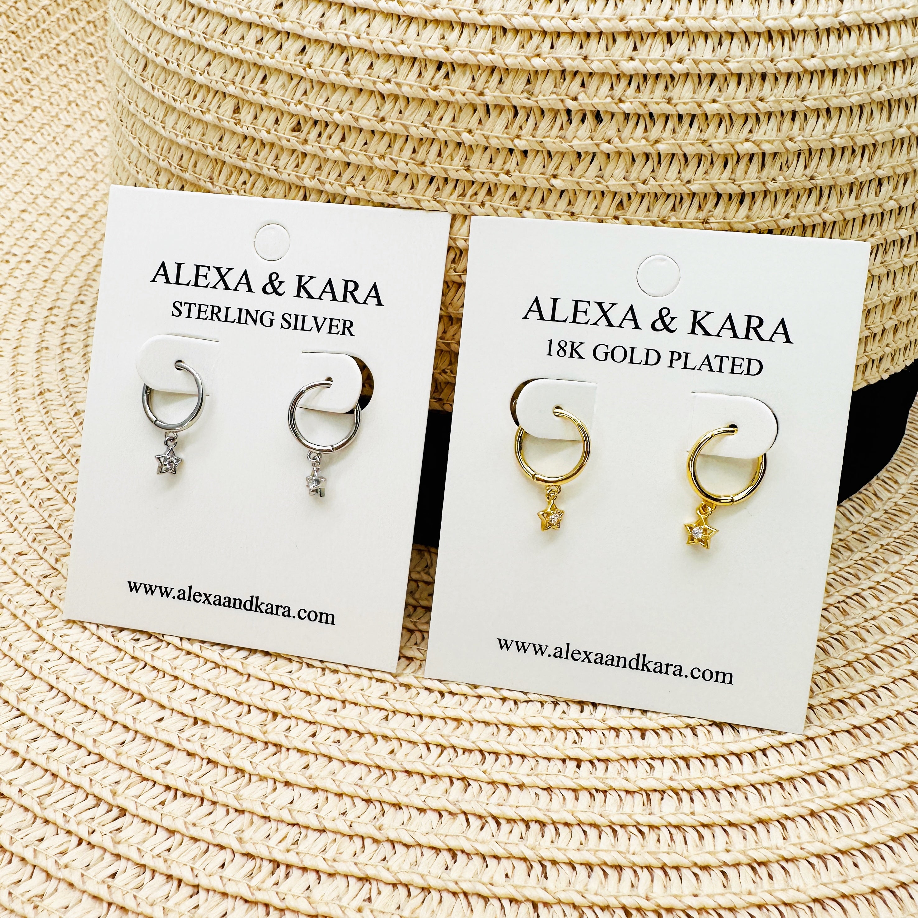 Mini Stars 18K Gold Plated & Sterling Silver