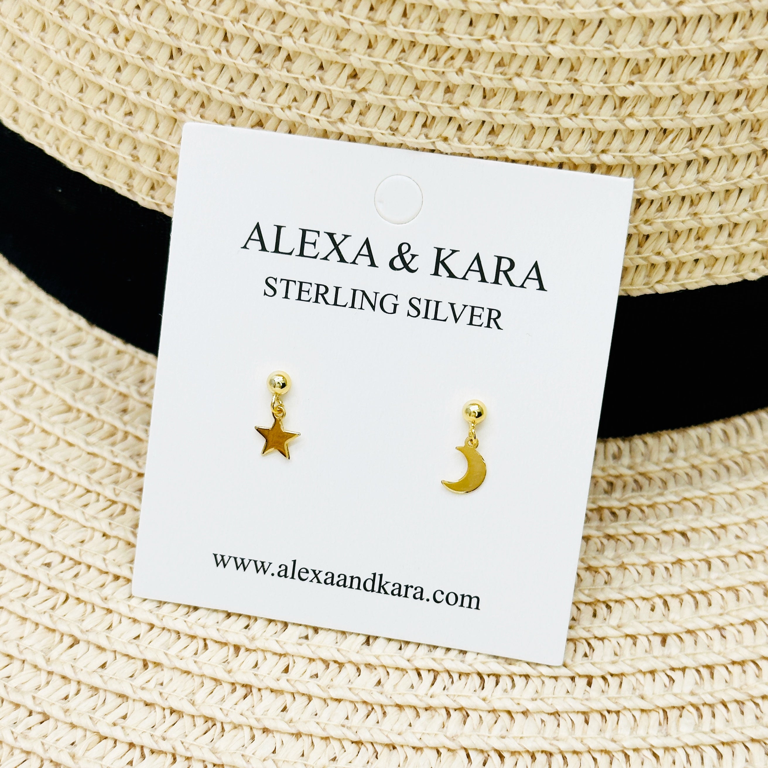 Star & Moon 14K Gold Plated