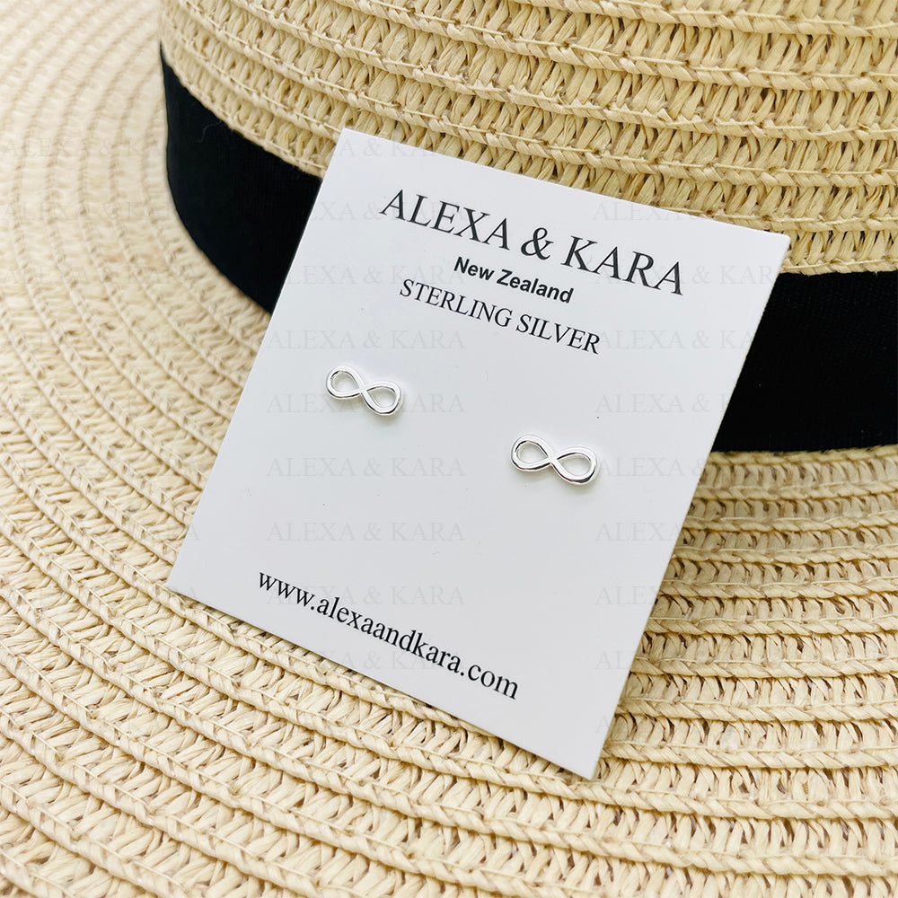 Infinity Studs | Sterling Silver