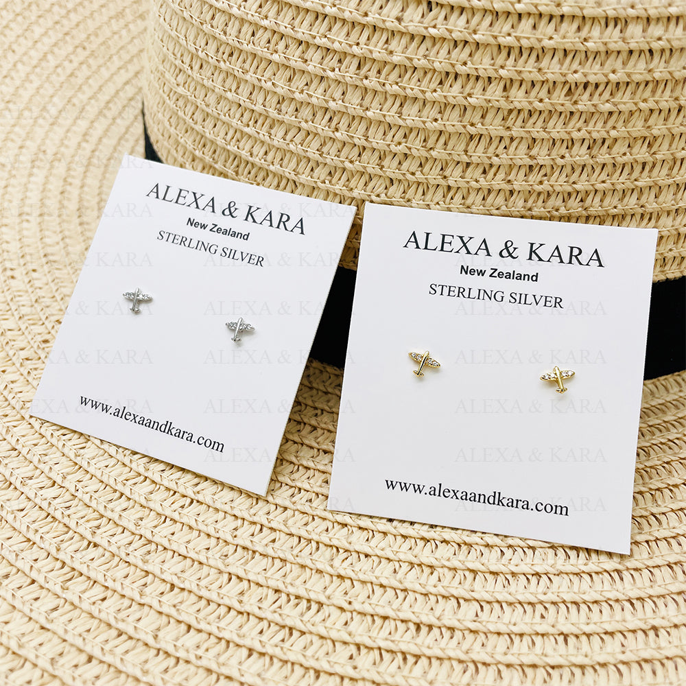 Jet Planes Studs | Sterling Silver