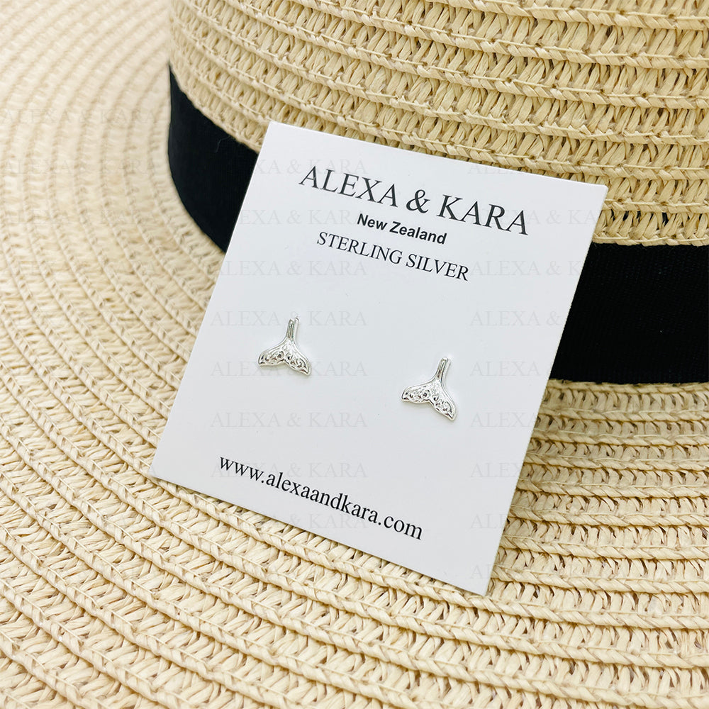 Mermaid Tails Studs | Sterling Silver