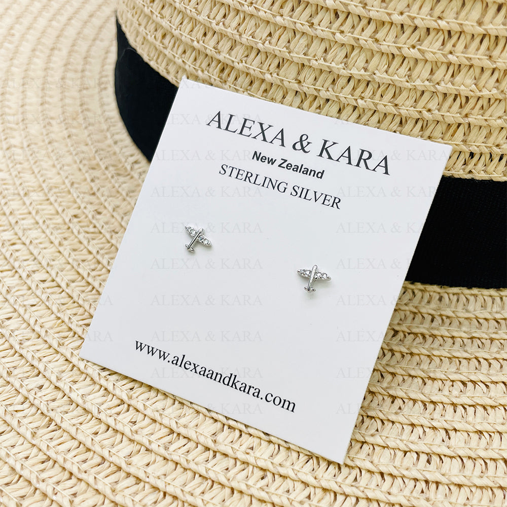 Jet Planes Studs | Sterling Silver