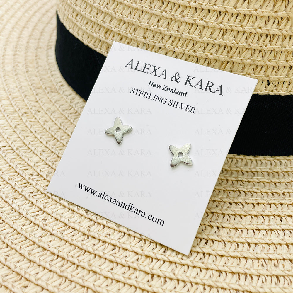 Ninja Stars Studs | Sterling Silver