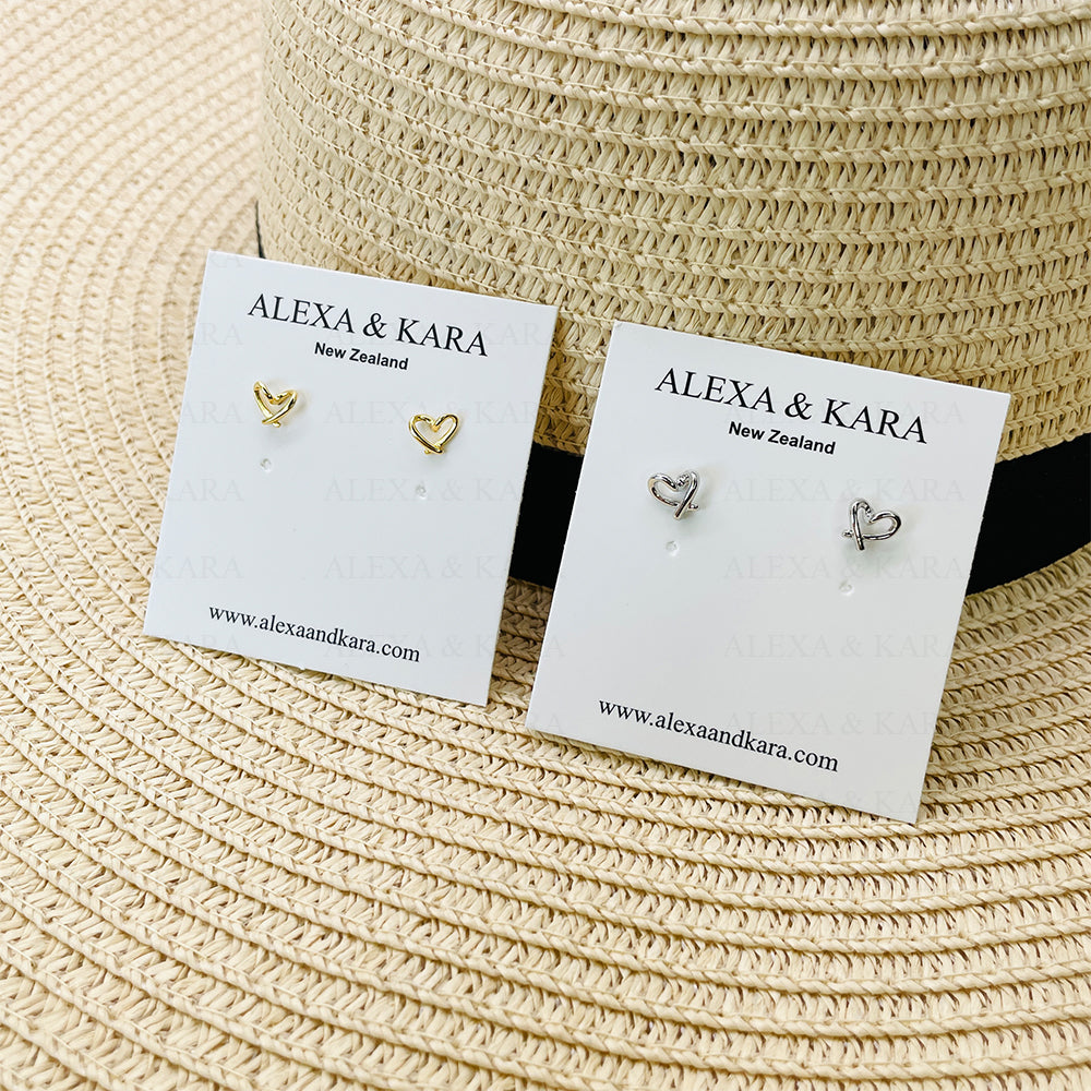 Petite Hearts | Sterling Silver & Gold Plated Sterling Silver