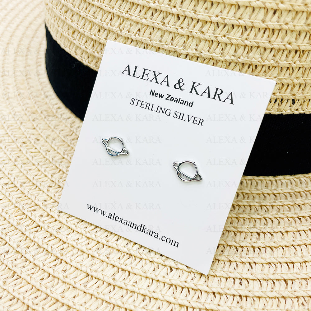 Planet Studs | Sterling Silver