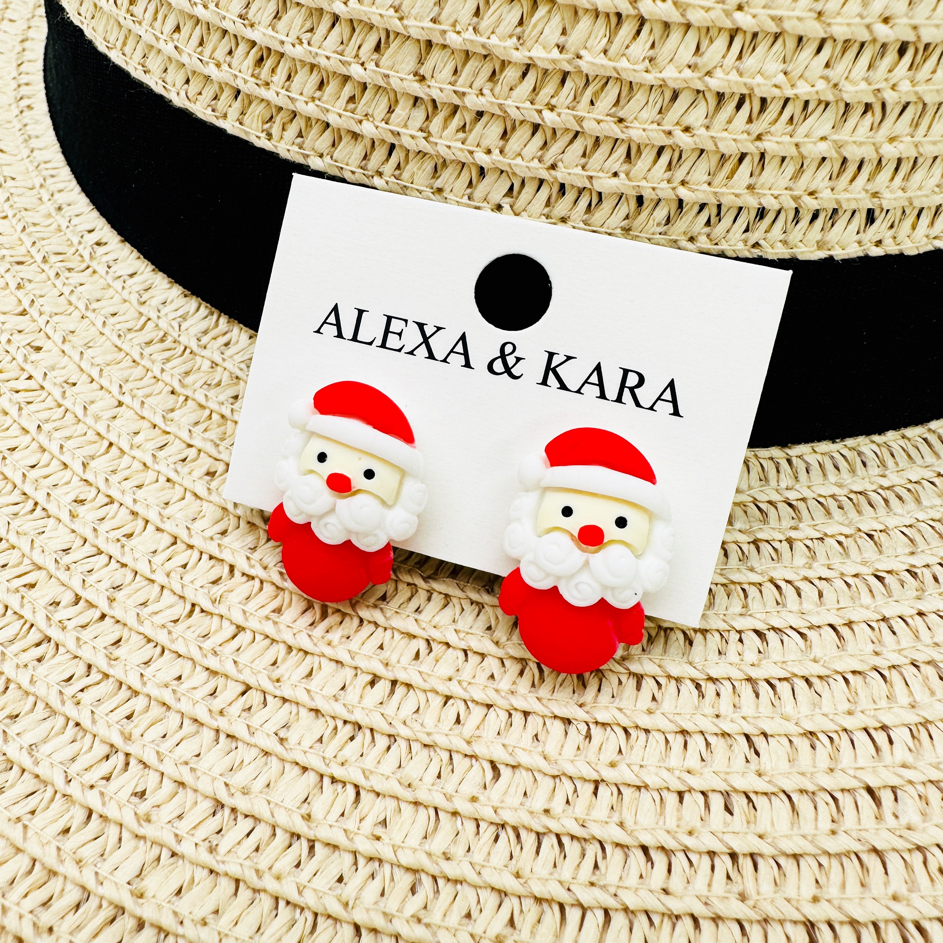 Santa Studs Clip Ons
