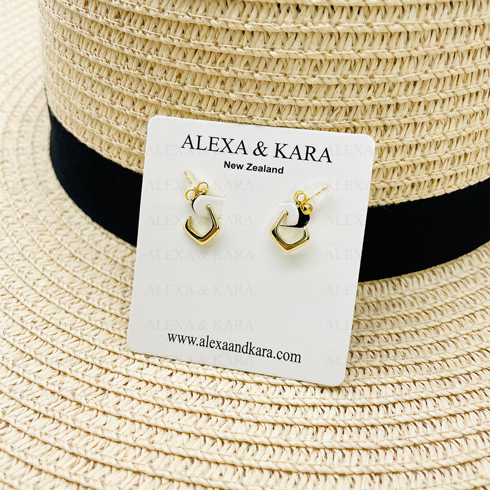 Tyra Studs | Sterling Silver & Gold Plated Sterling Silver