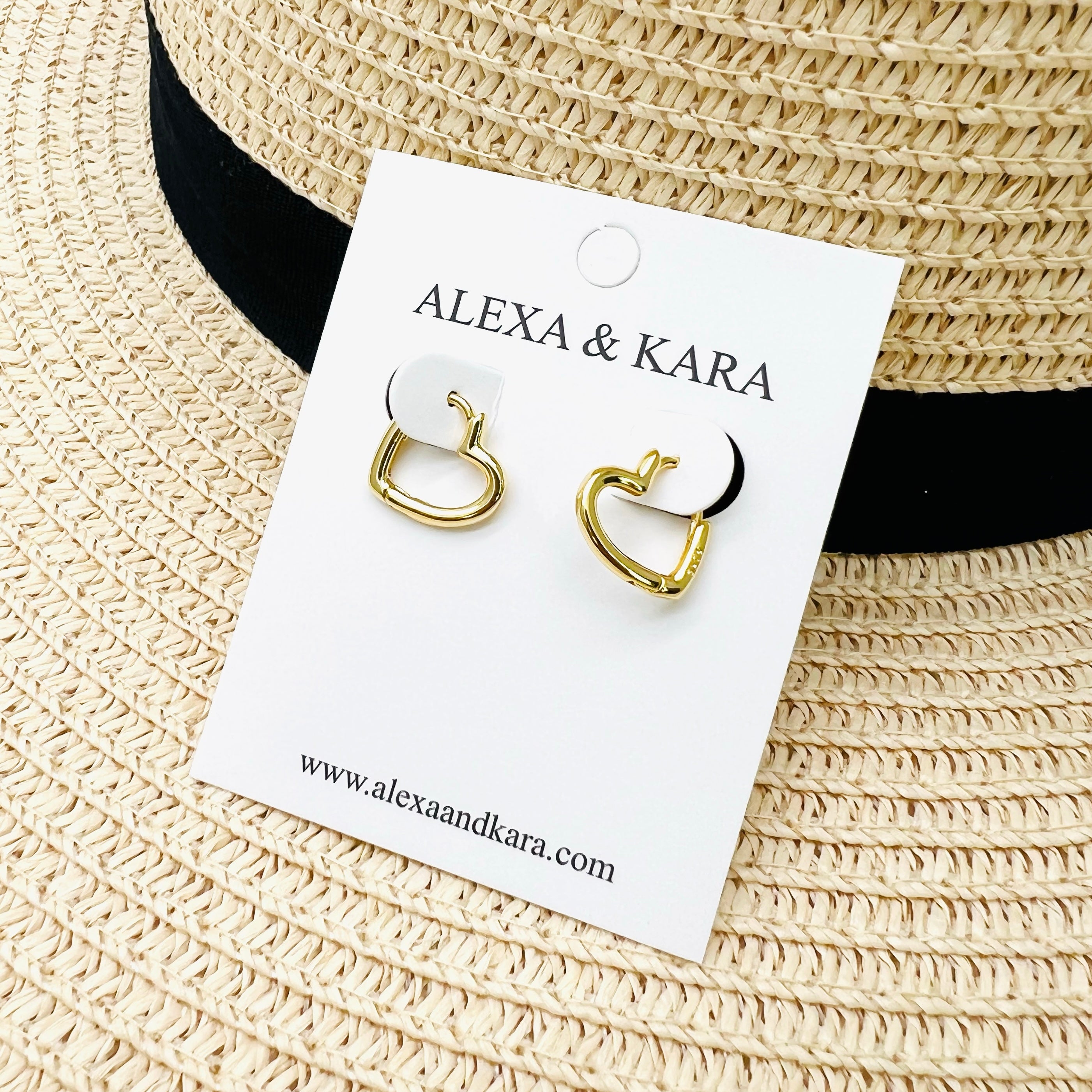 Zoe Hearts 18K Gold Plated & Sterling Silver