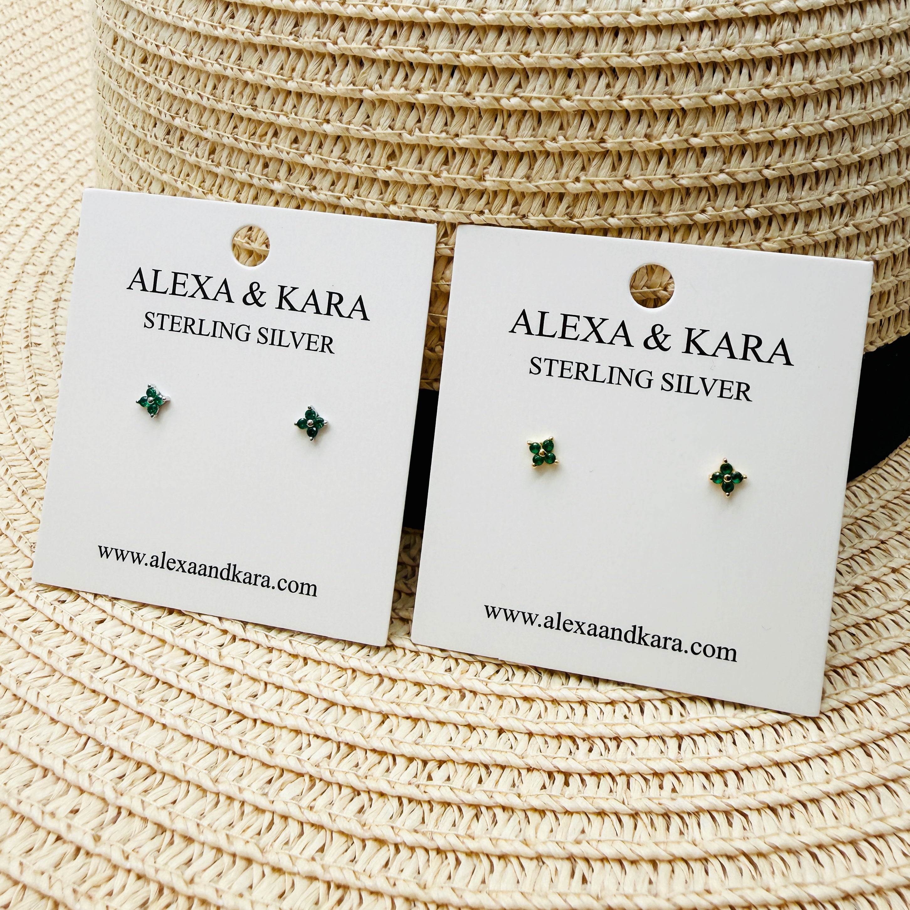 Belle Emerald Studs