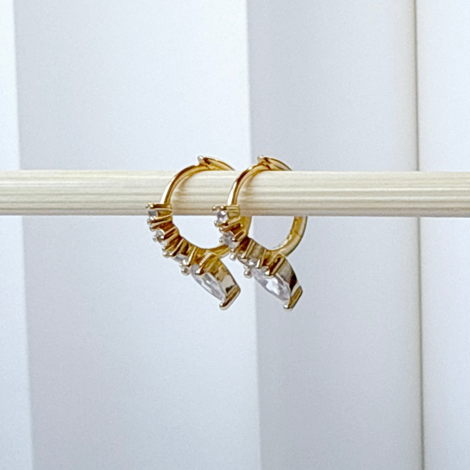 Charlotte Huggies 18K Gold Plated & Sterling Silver