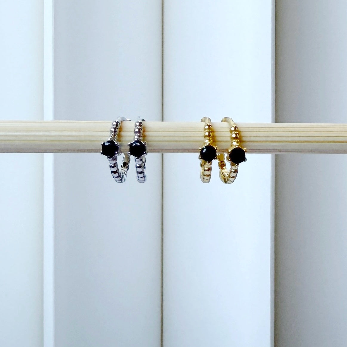 Indi Noir 18K Gold Plated & Sterling Silver