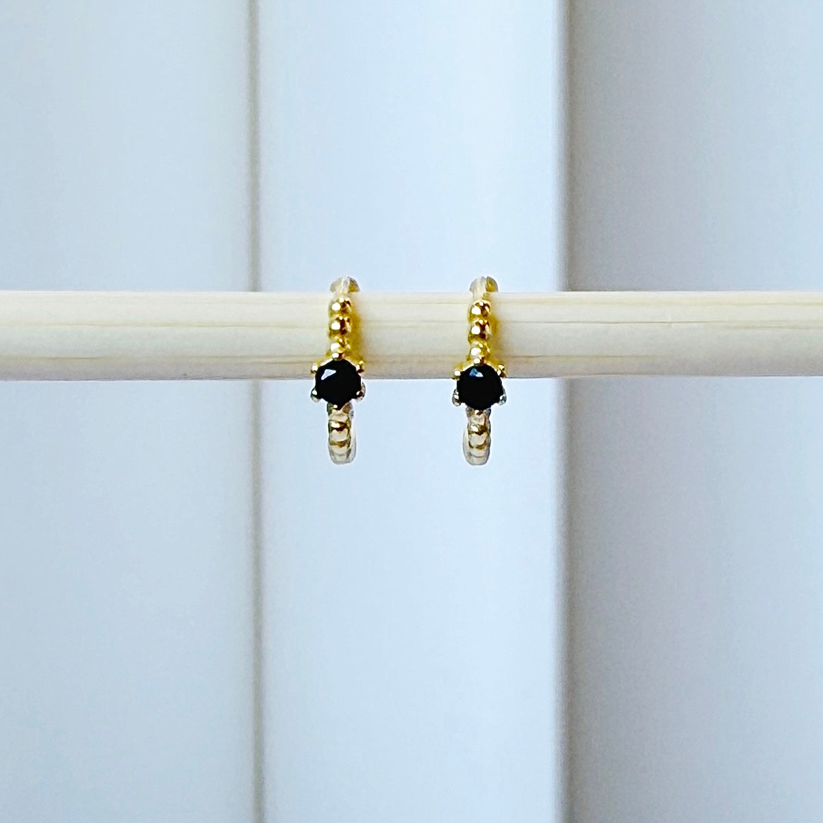 Indi Noir 18K Gold Plated & Sterling Silver