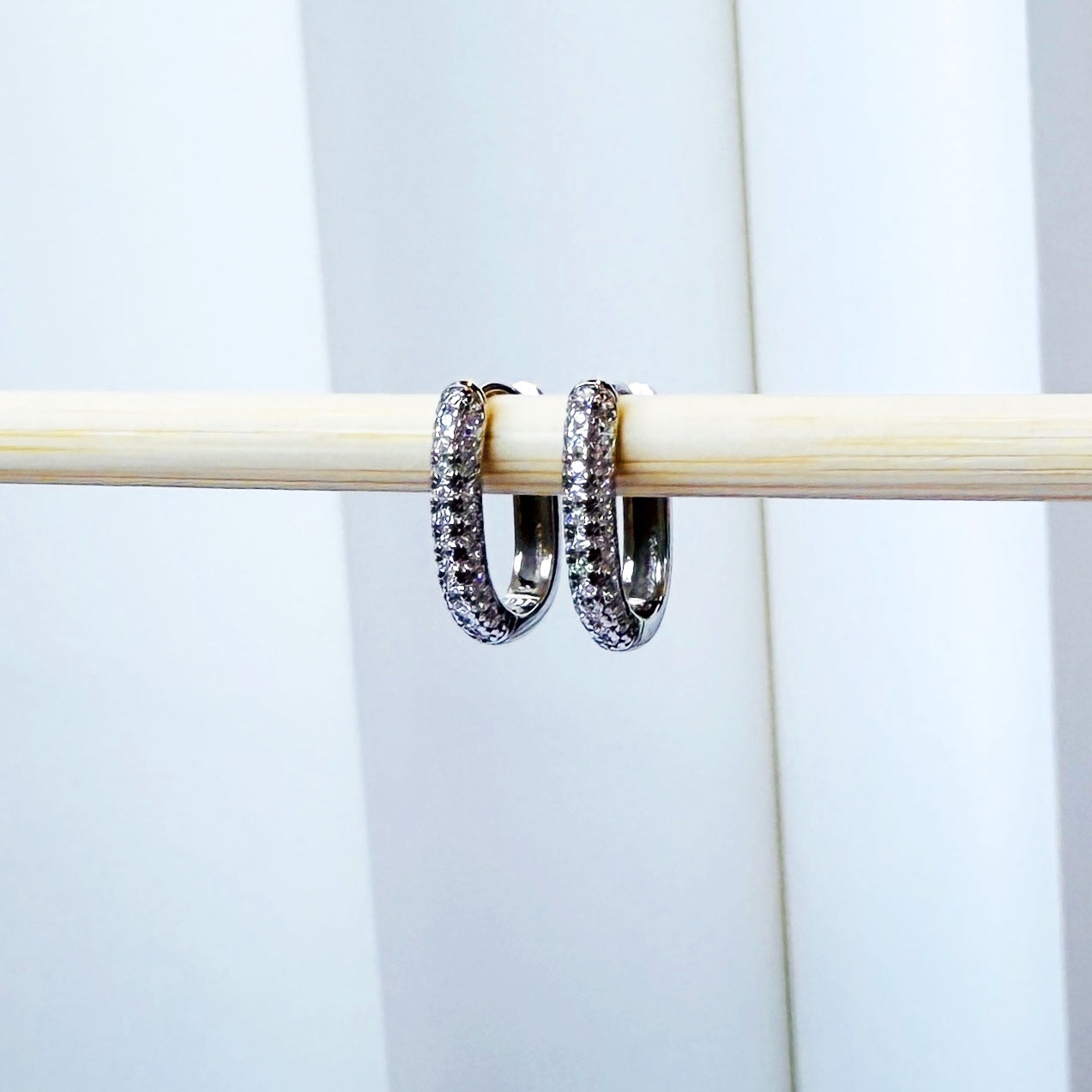 Nadine Hoops 18K Gold Plated & Sterling Silver