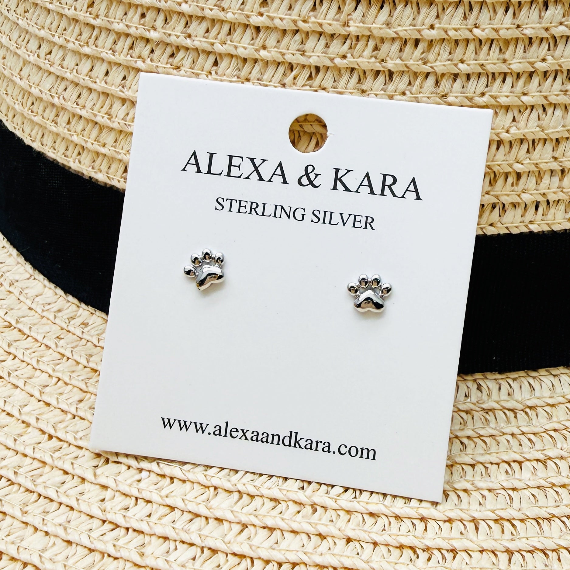 Paw Prints Studs