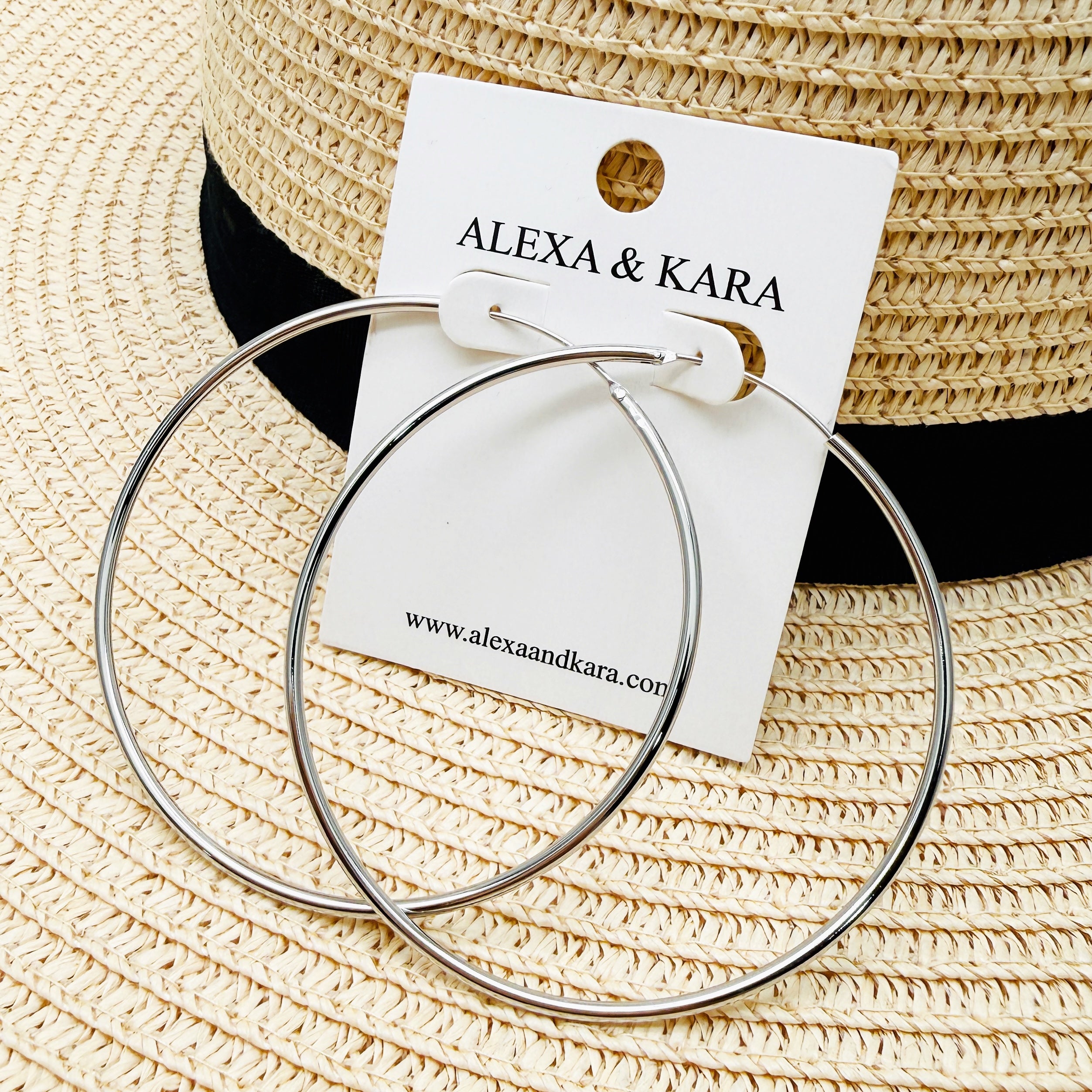 Simple Hoops Silver 5 Sizes
