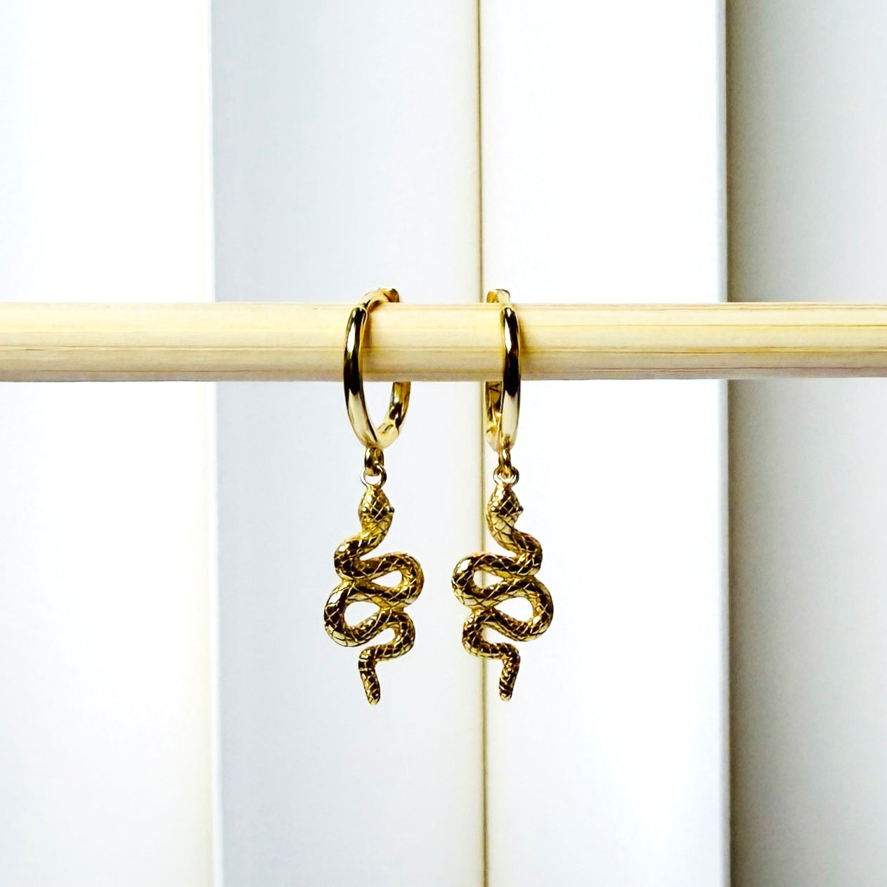 Slithers Huggies 18K Gold Plated & Sterling Silver